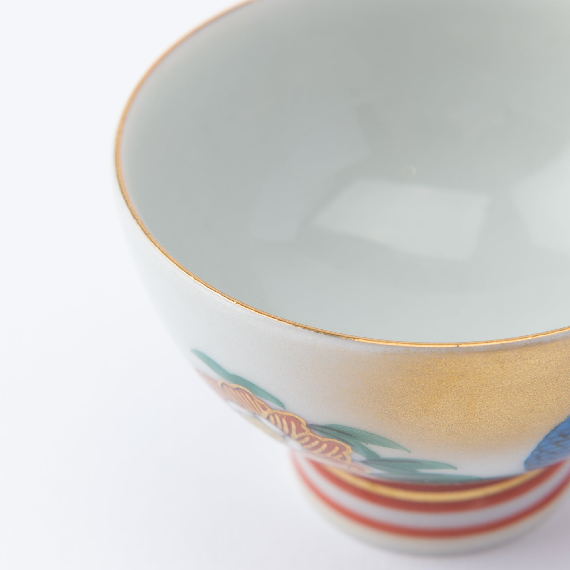 Peacock and Peony Sake Set