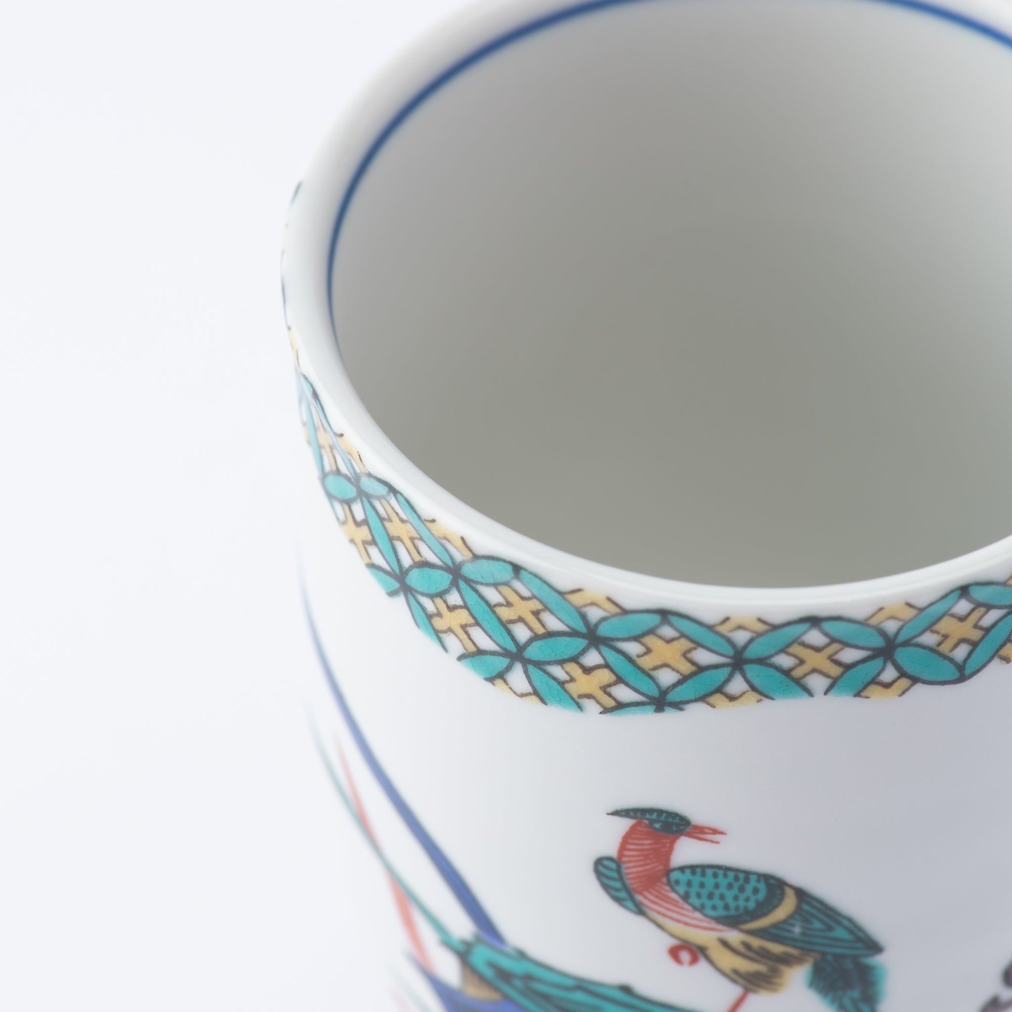 Ko-Kutani Bird and Flower Japanese Tea Set