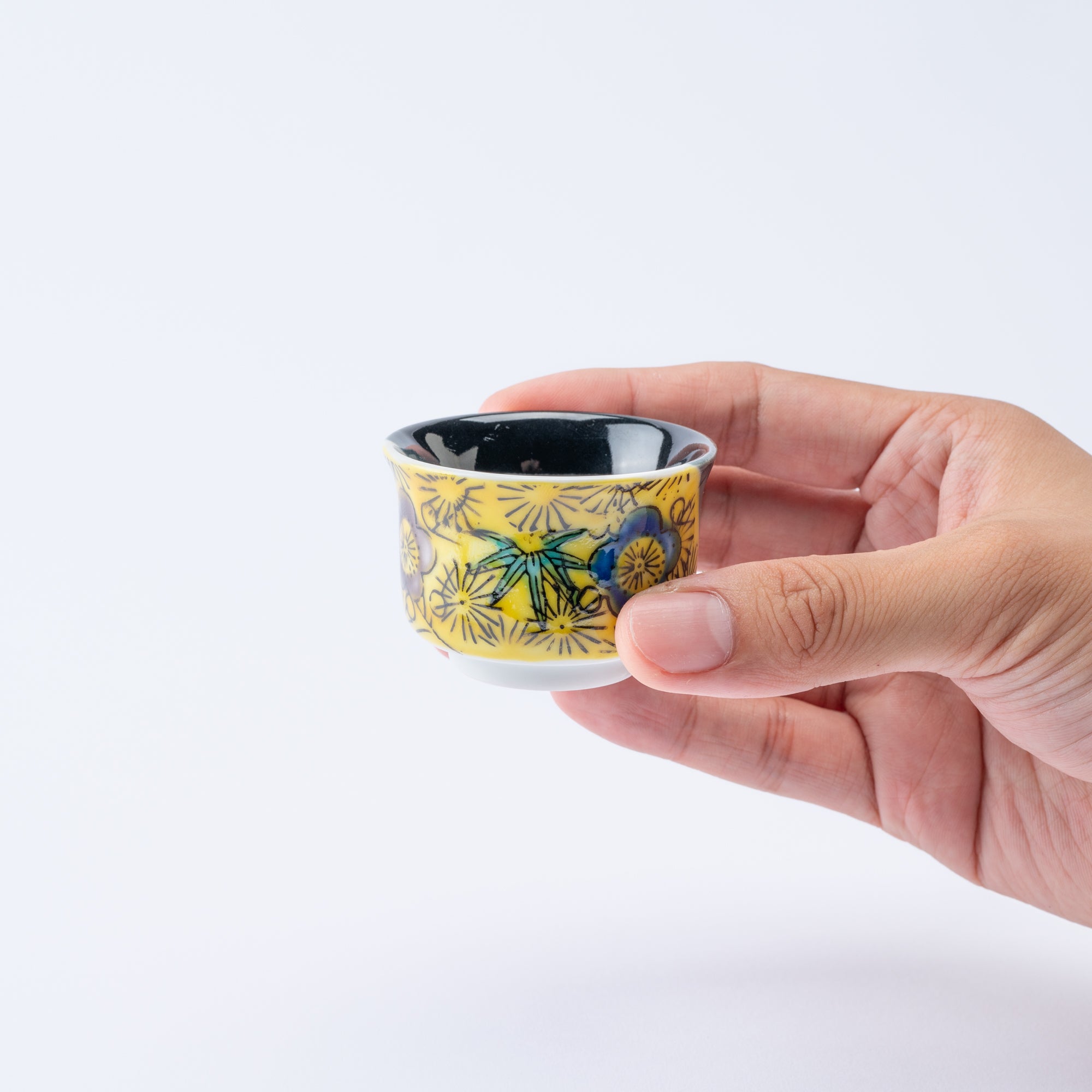 Pine, Bamboo, and Plum Sake Set with Tray