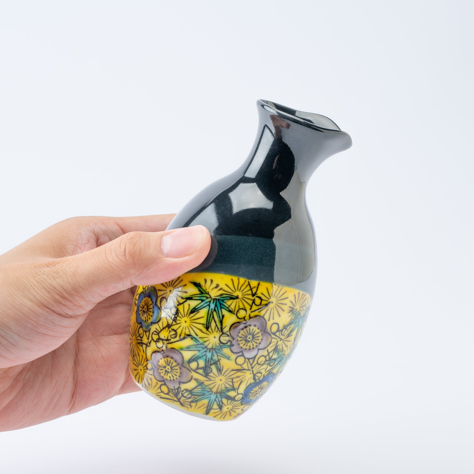 Pine, Bamboo, and Plum Sake Set with Tray