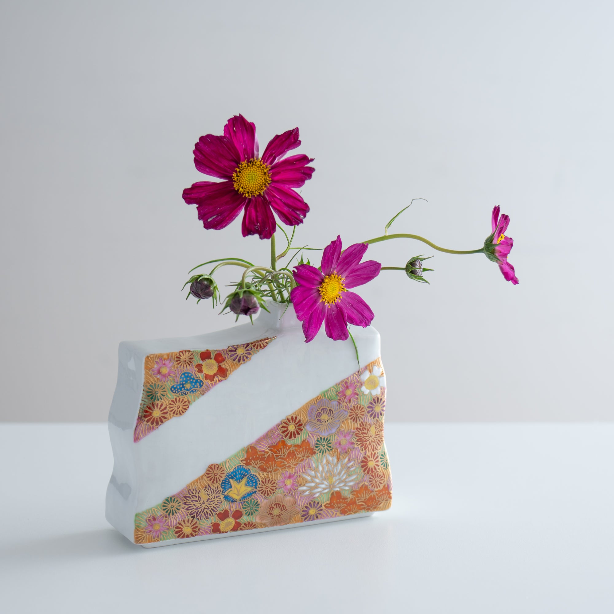 Hanazume Rectangular Japanese Flower Vase