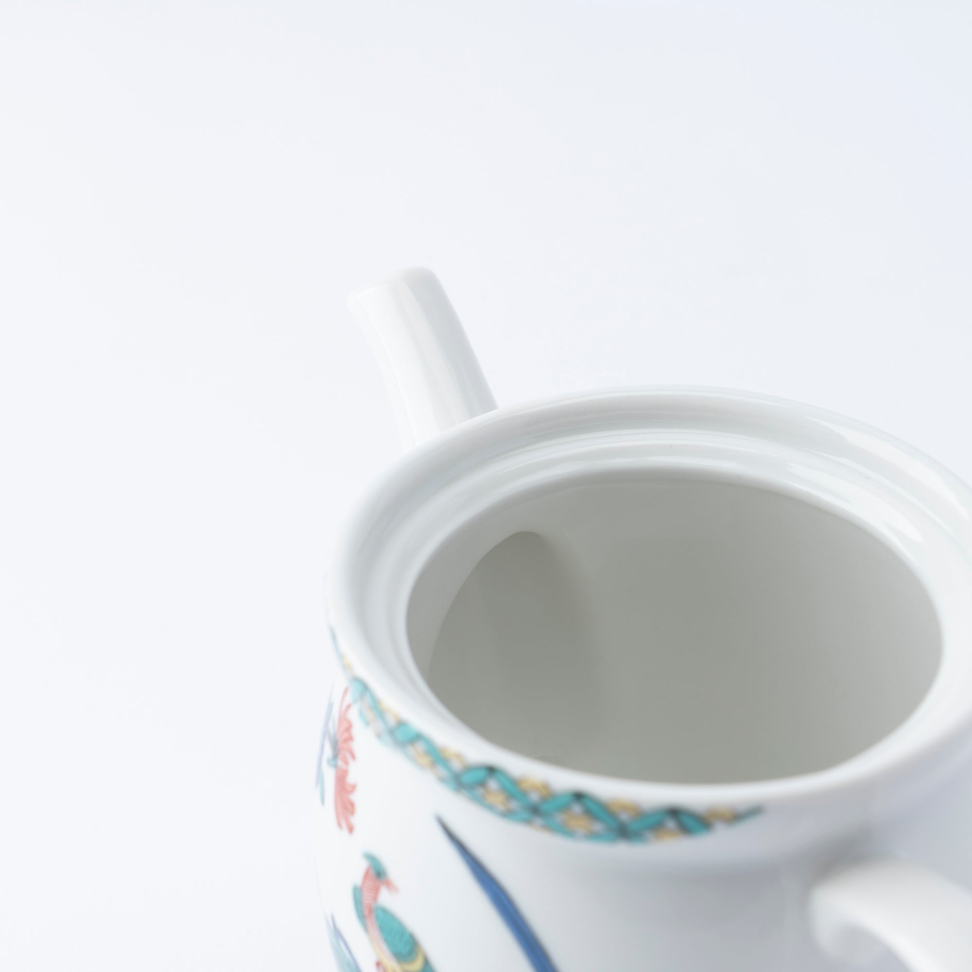 Ko-Kutani Bird and Flower Japanese Tea Set