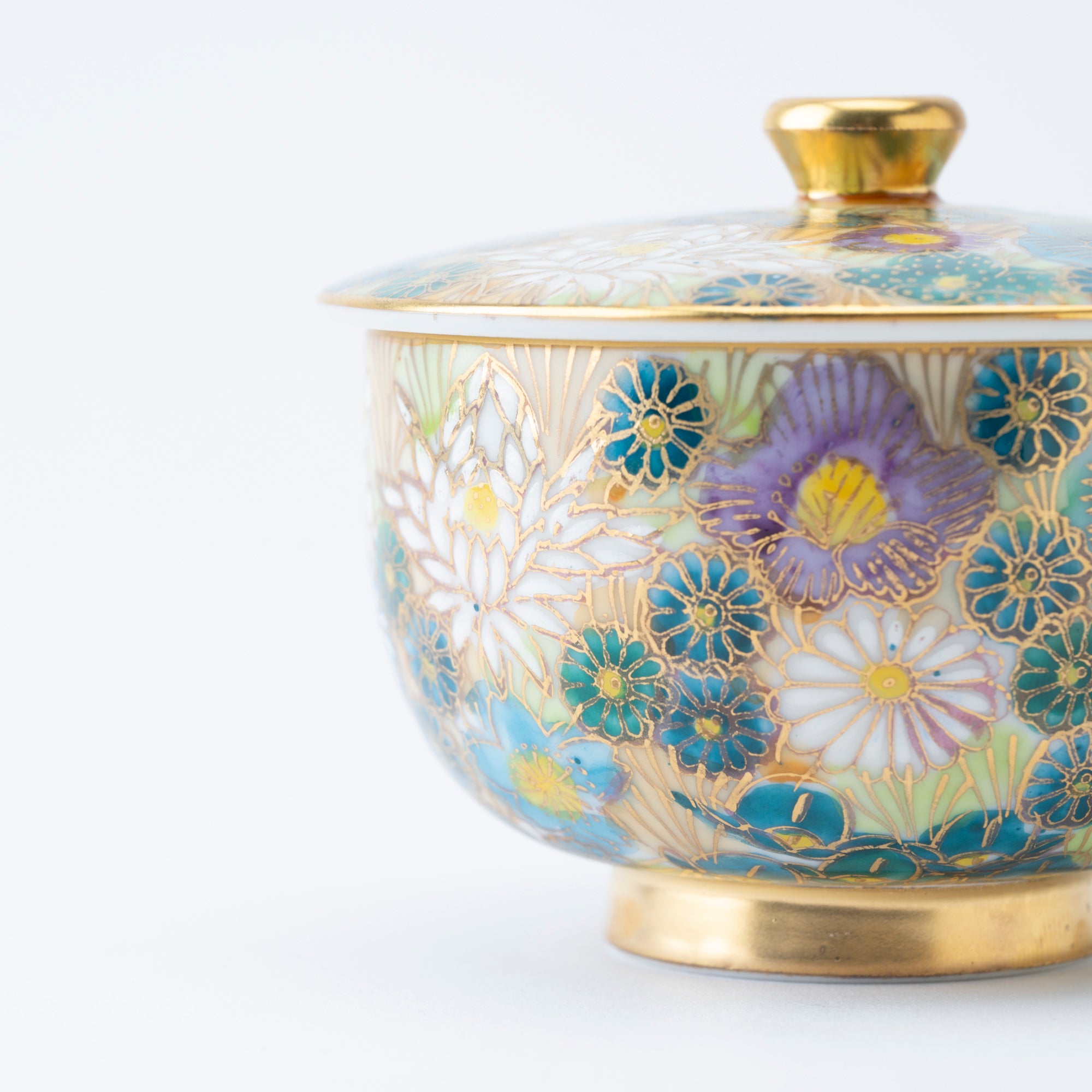 Hanazume Japanese Teacup Pair - JAPAN KUTANI SHOP