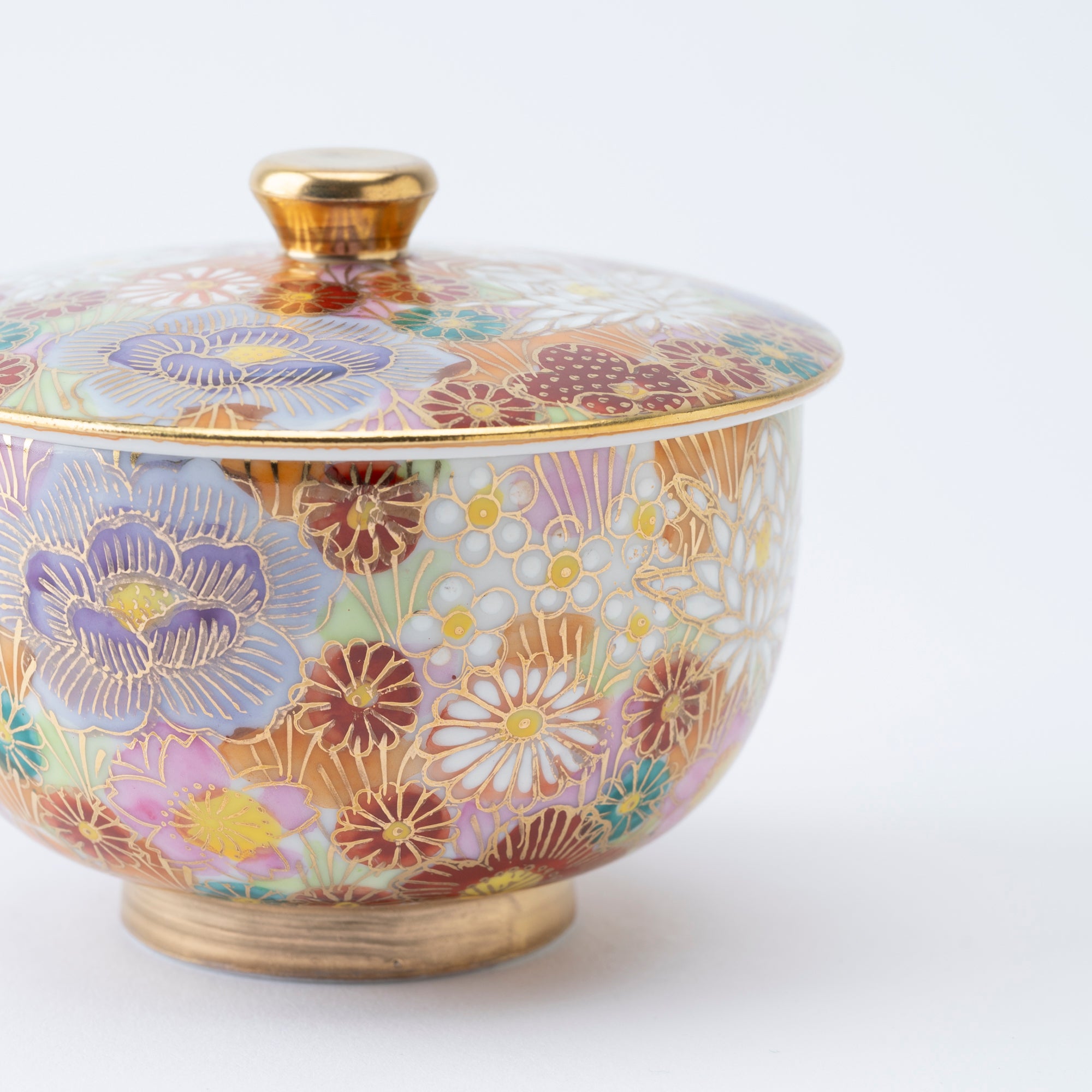 Hanazume Japanese Teacup Pair - JAPAN KUTANI SHOP