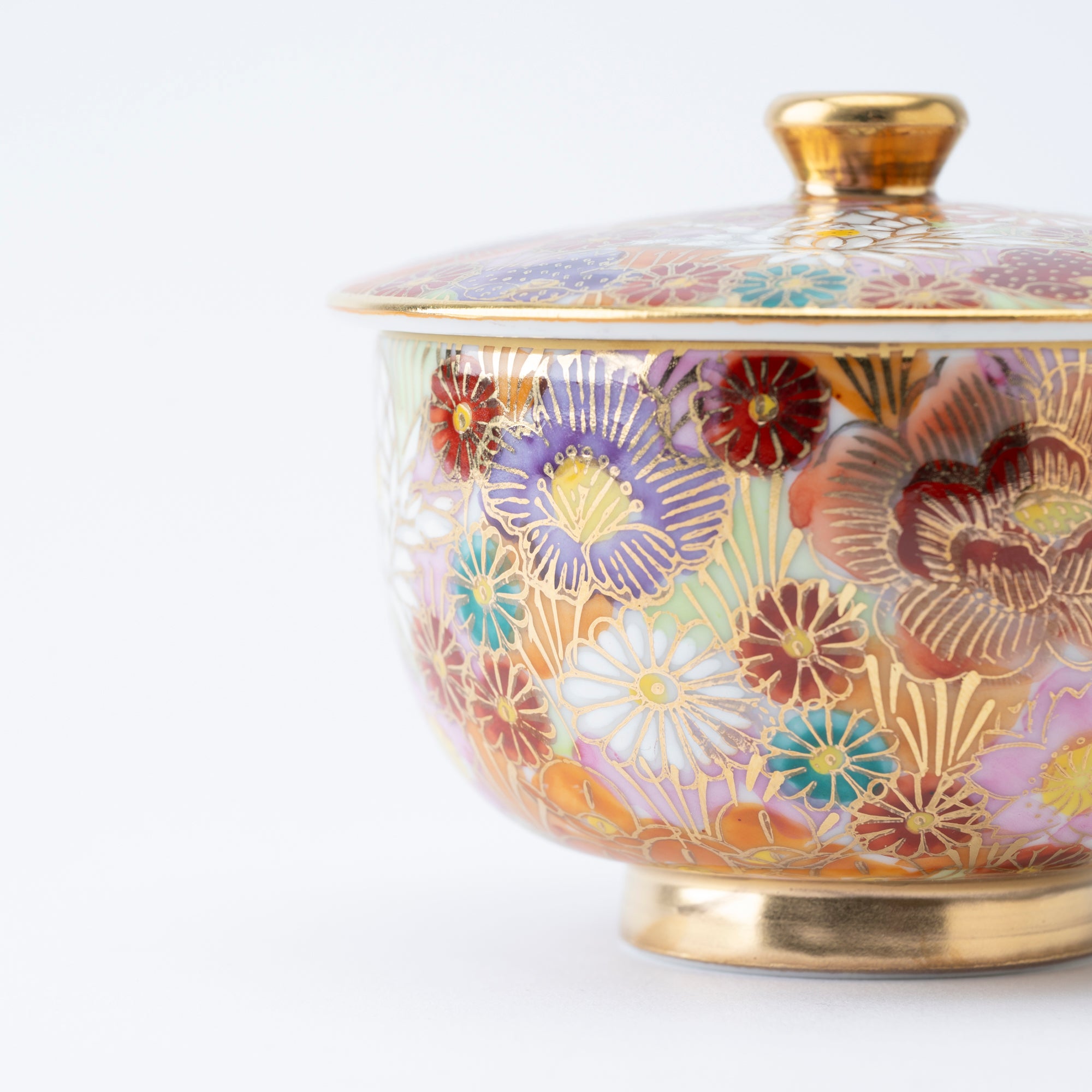 Hanazume Japanese Teacup Pair - JAPAN KUTANI SHOP