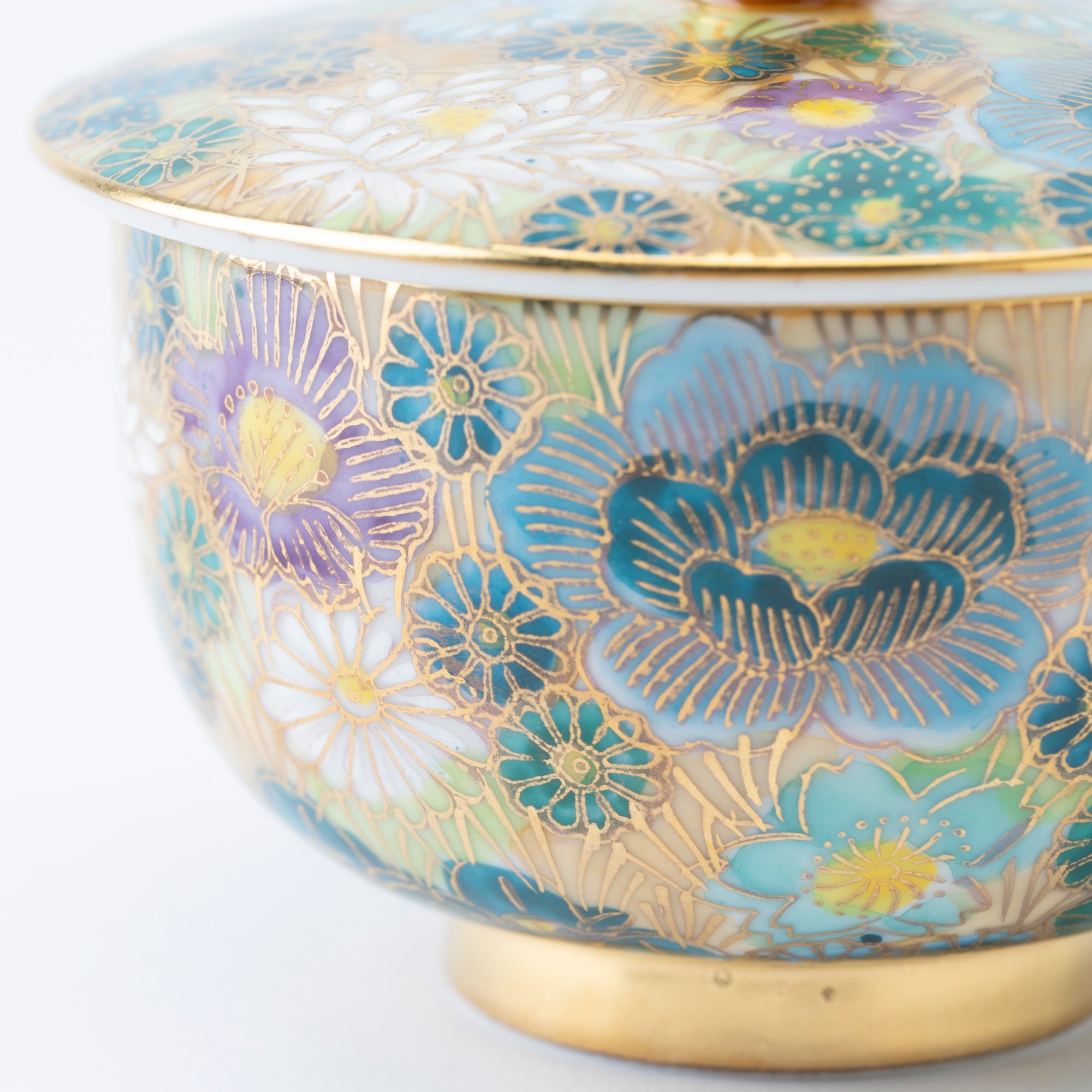 Hanazume Japanese Teacup Pair - JAPAN KUTANI SHOP