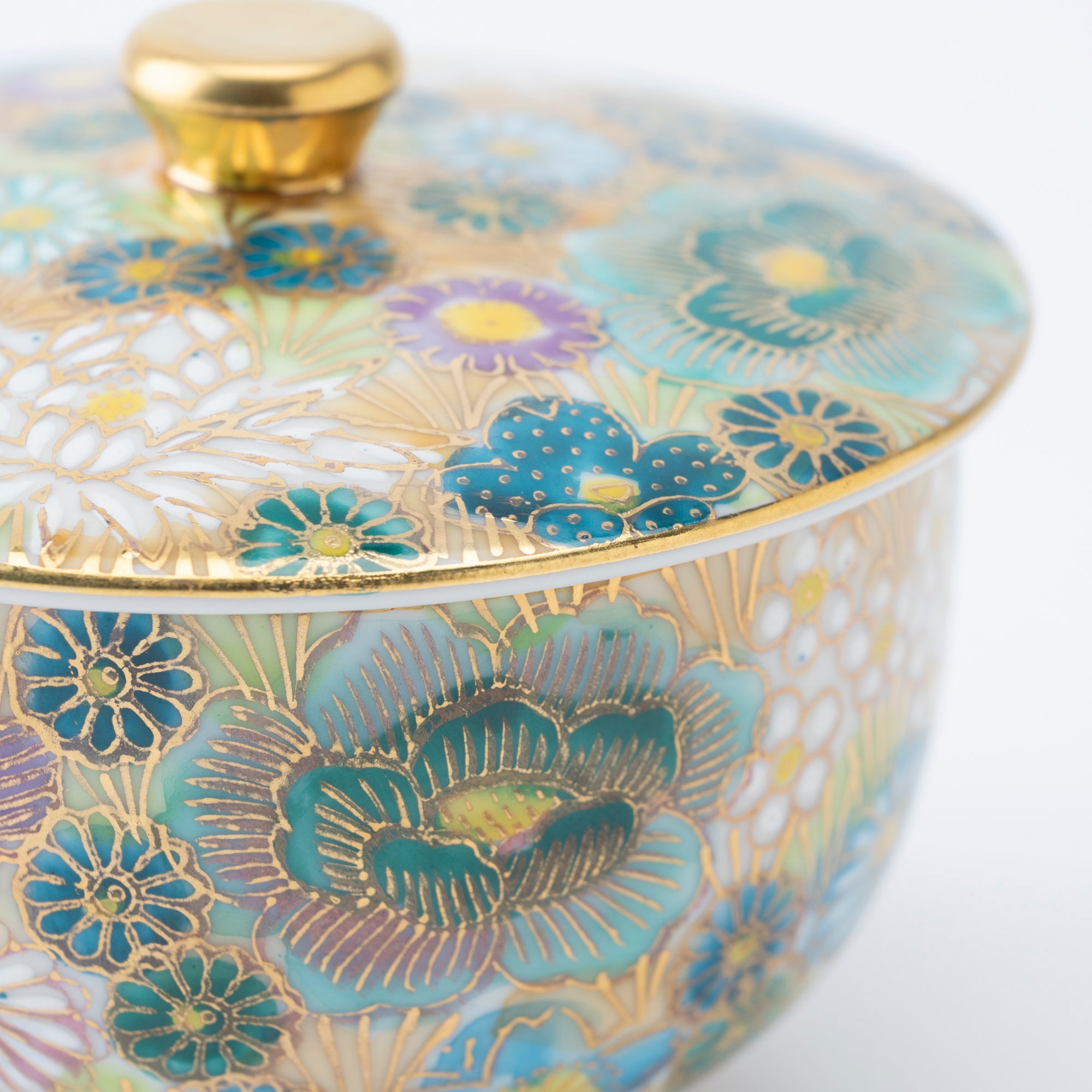 Hanazume Japanese Teacup Pair - JAPAN KUTANI SHOP