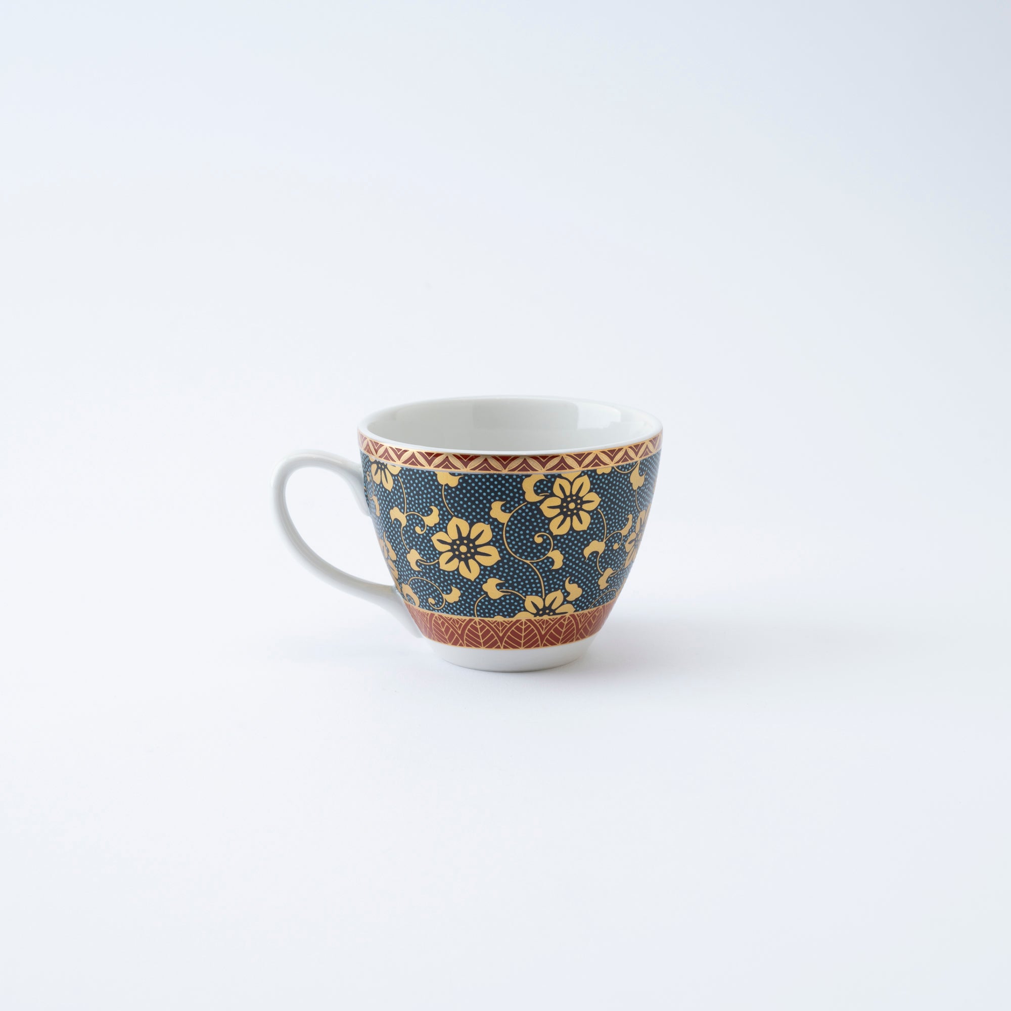 Clematis Chibu Cup & Saucer - JAPAN KUTANI SHOP