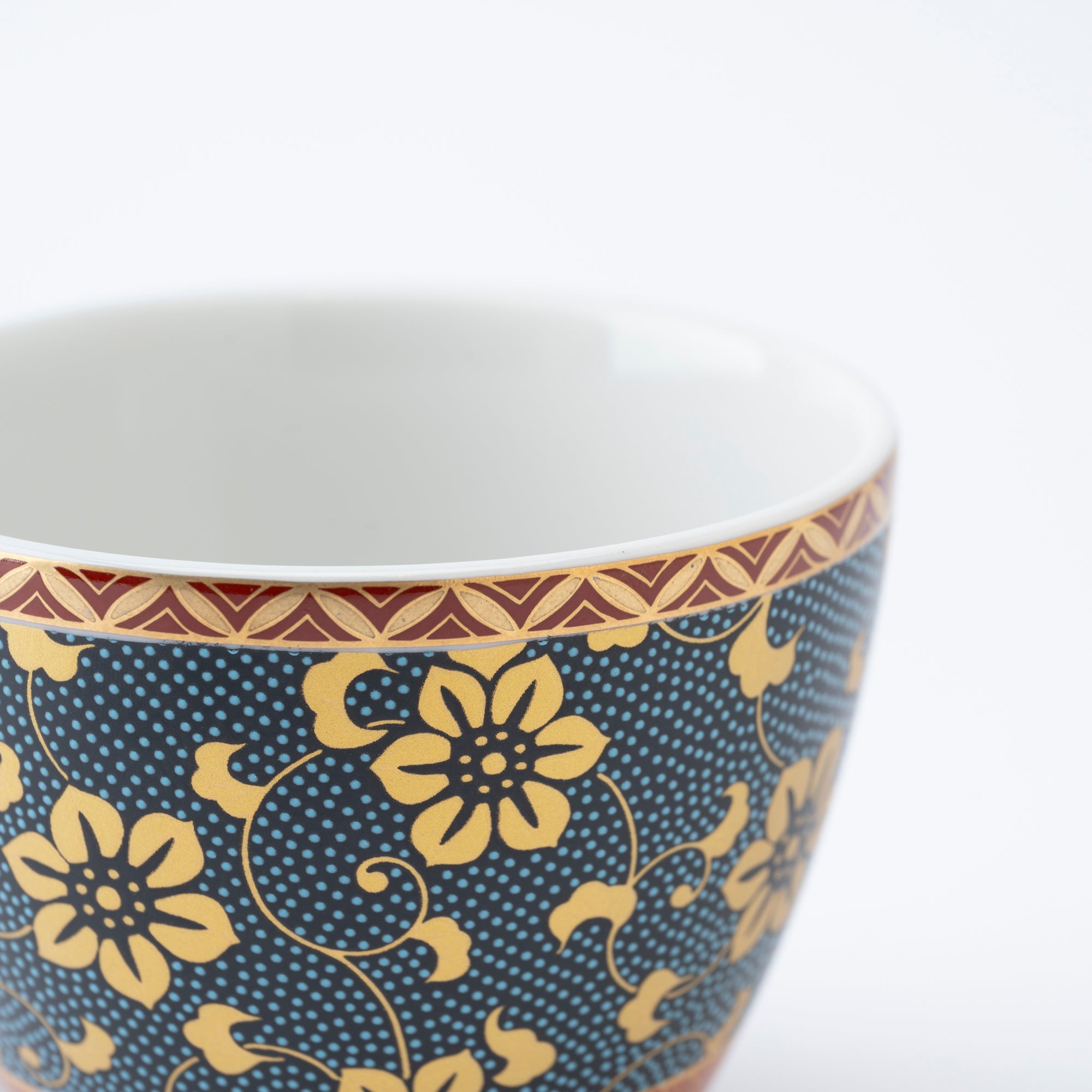 Clematis Chibu Cup & Saucer - JAPAN KUTANI SHOP