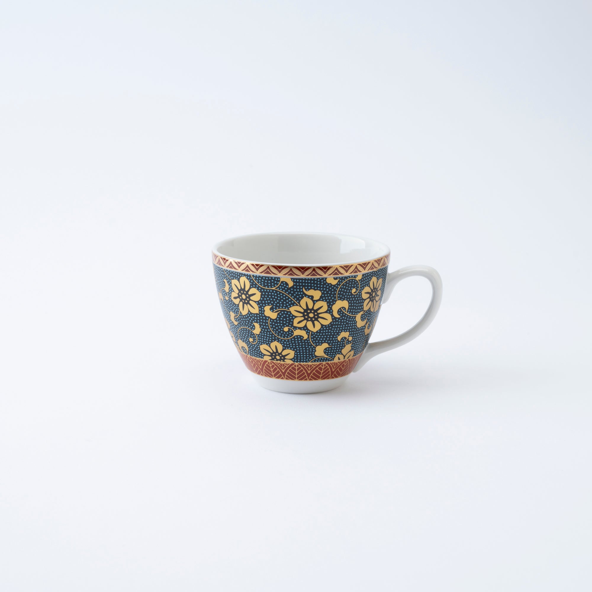 Clematis Chibu Cup & Saucer - JAPAN KUTANI SHOP