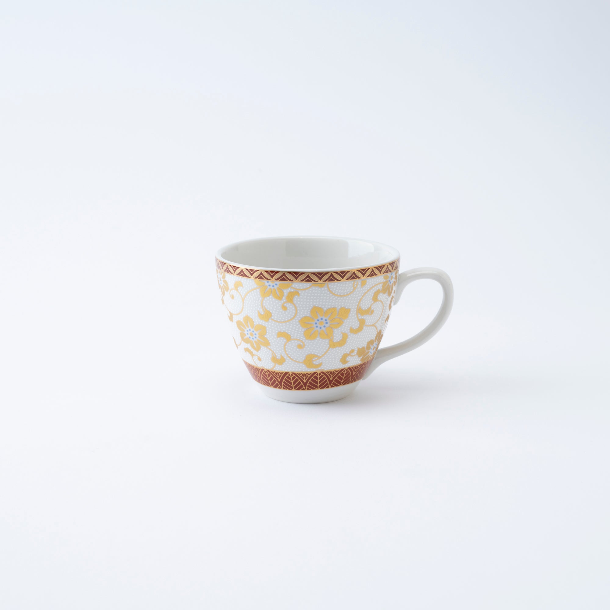 Clematis Chibu Cup & Saucer - JAPAN KUTANI SHOP