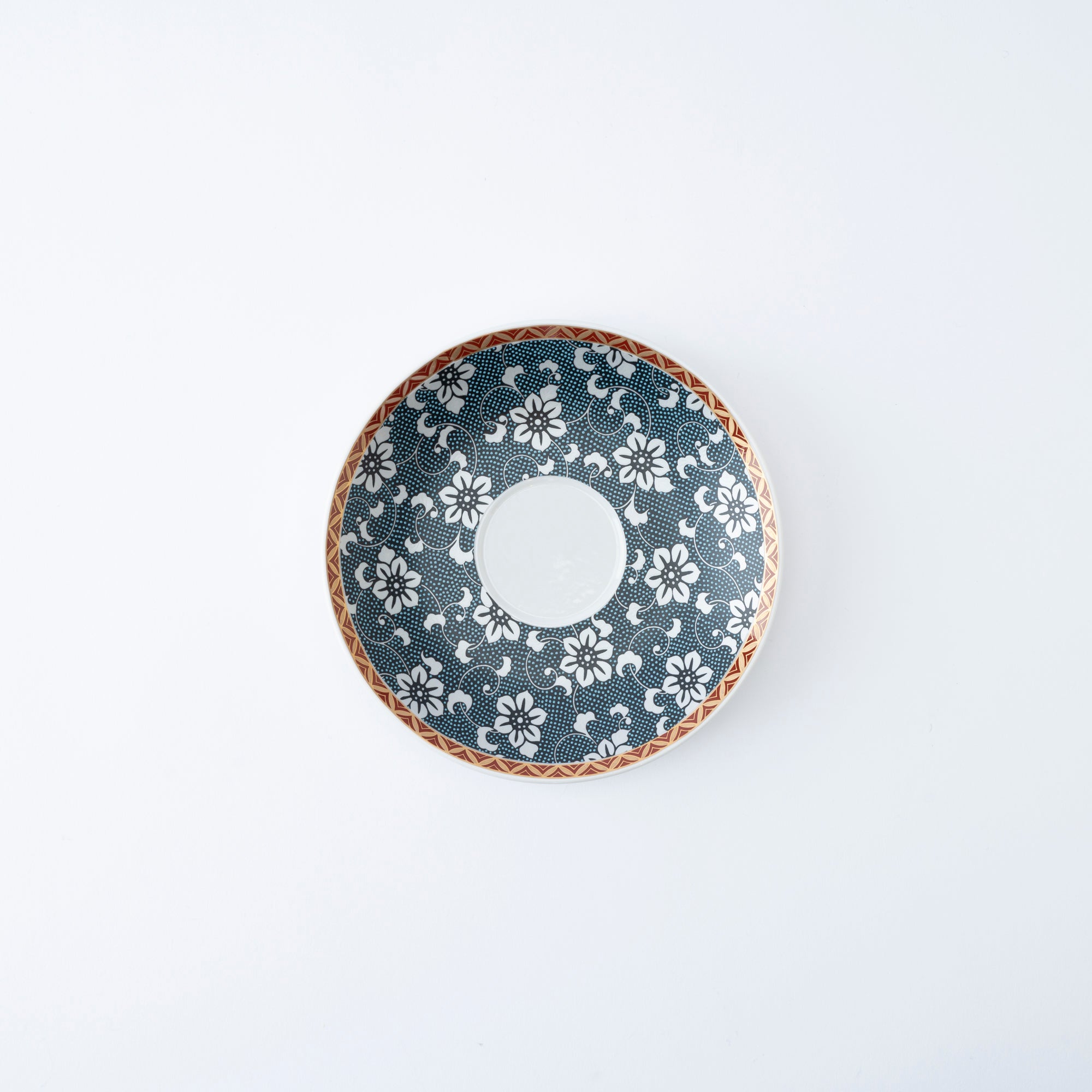 Clematis Chibu Cup & Saucer - JAPAN KUTANI SHOP