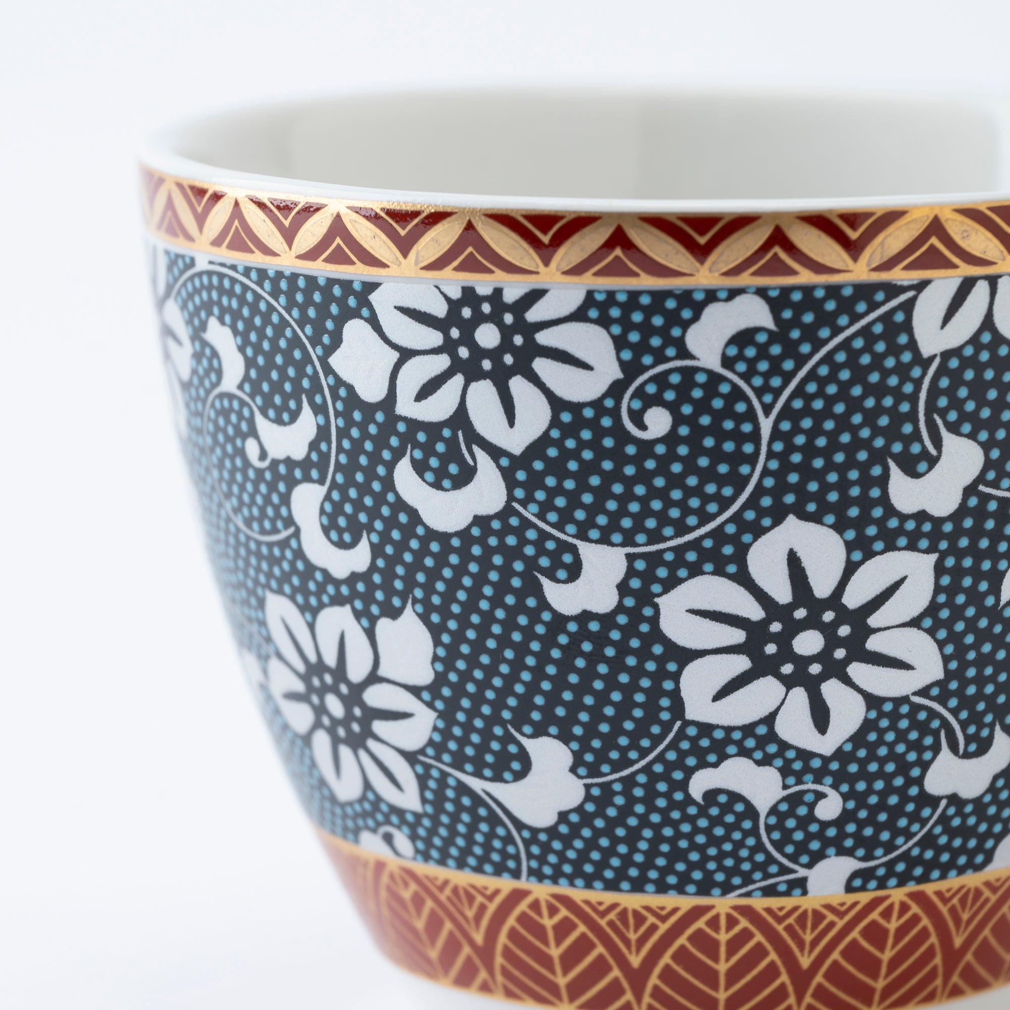 Clematis Chibu Cup & Saucer - JAPAN KUTANI SHOP