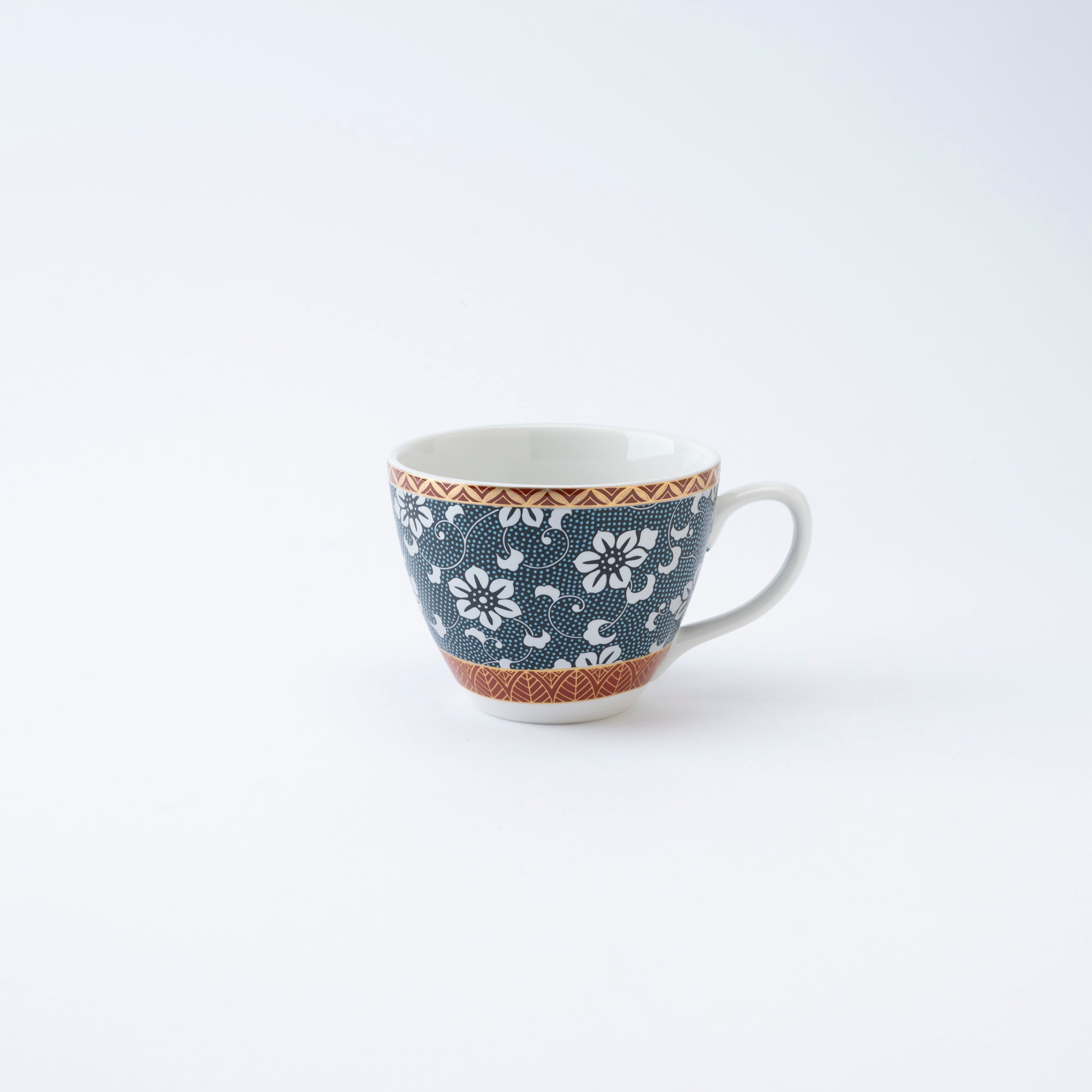 Clematis Chibu Cup & Saucer - JAPAN KUTANI SHOP