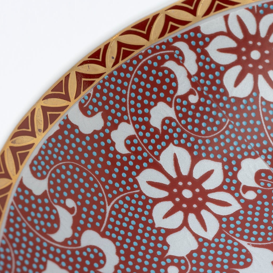 Clematis Chibu Cup & Saucer - JAPAN KUTANI SHOP