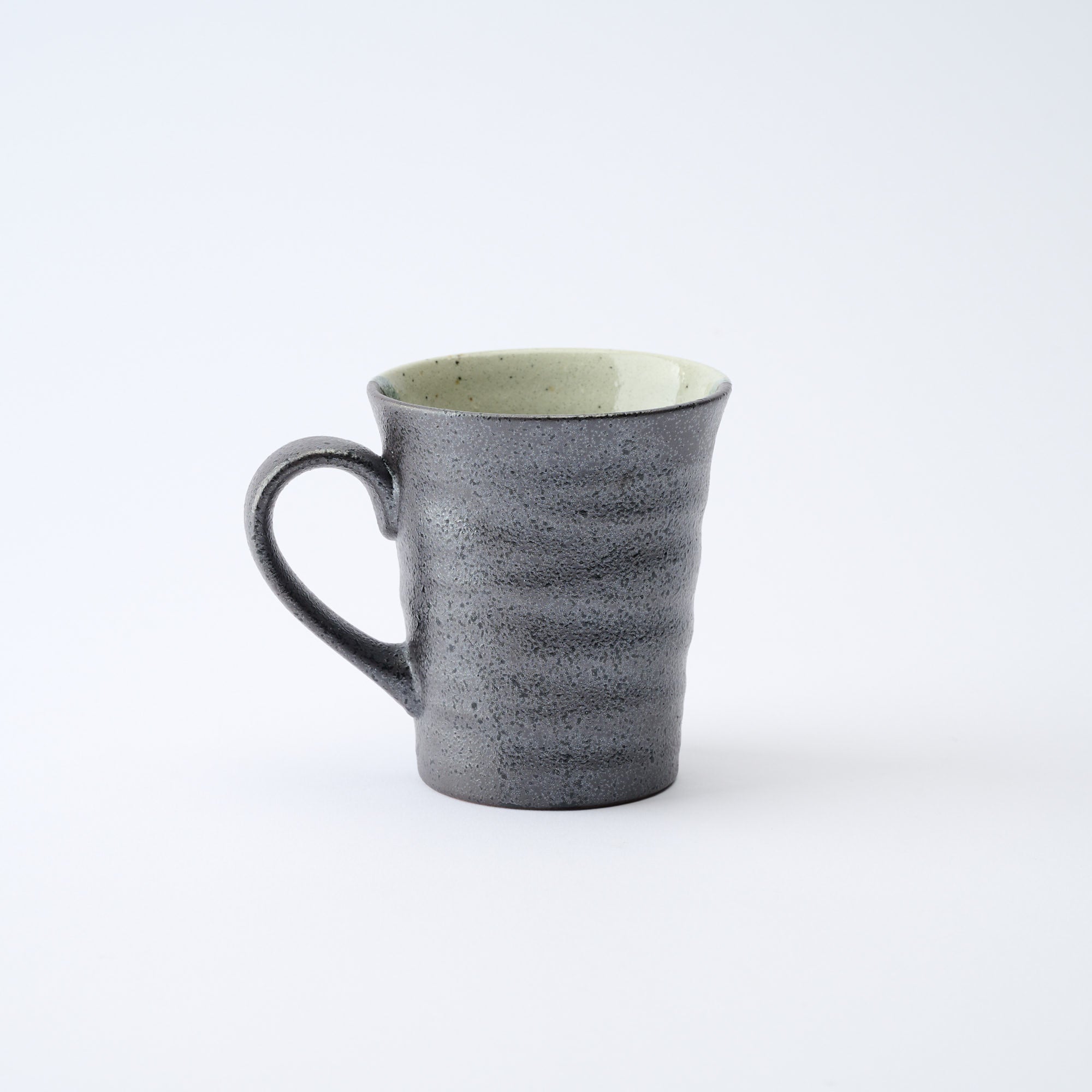 Hanazume on Black Mug Pair - JAPAN KUTANI SHOP