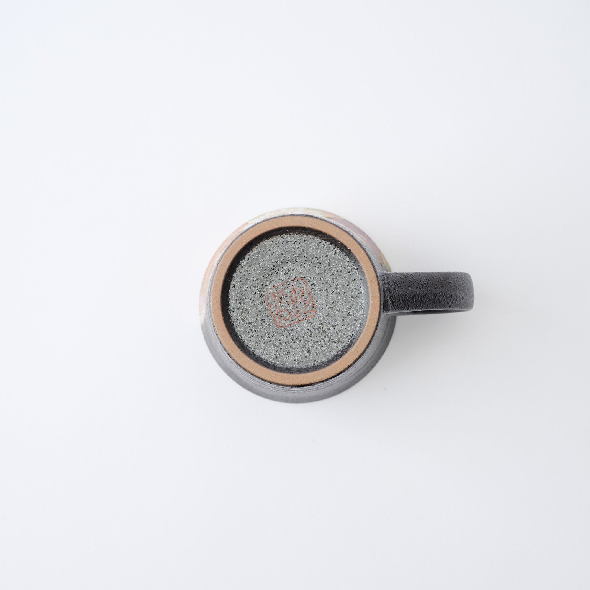 Hanazume on Black Mug Pair - JAPAN KUTANI SHOP