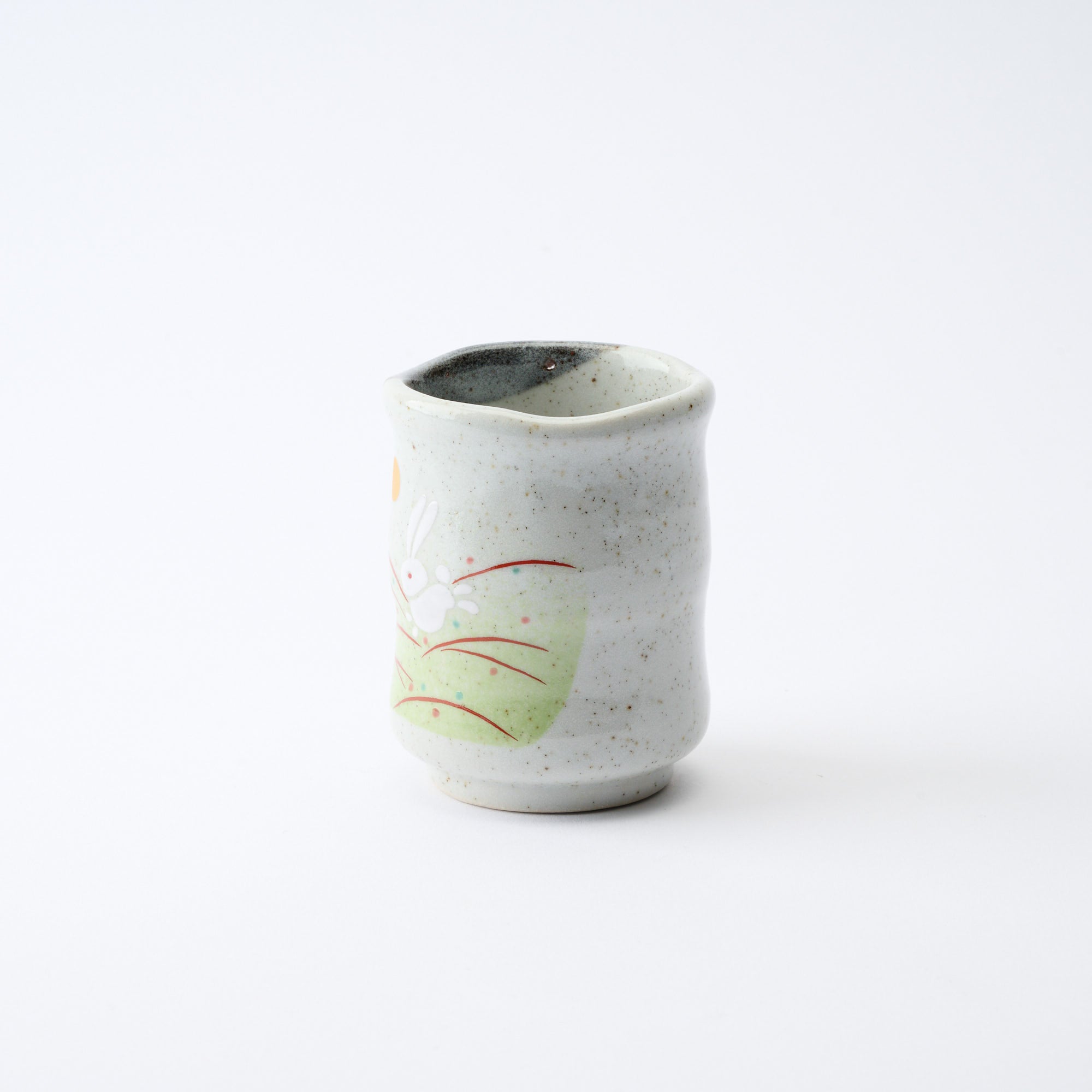Leaping Rabbit Yunomi Japanese Teacup - JAPAN KUTANI SHOP