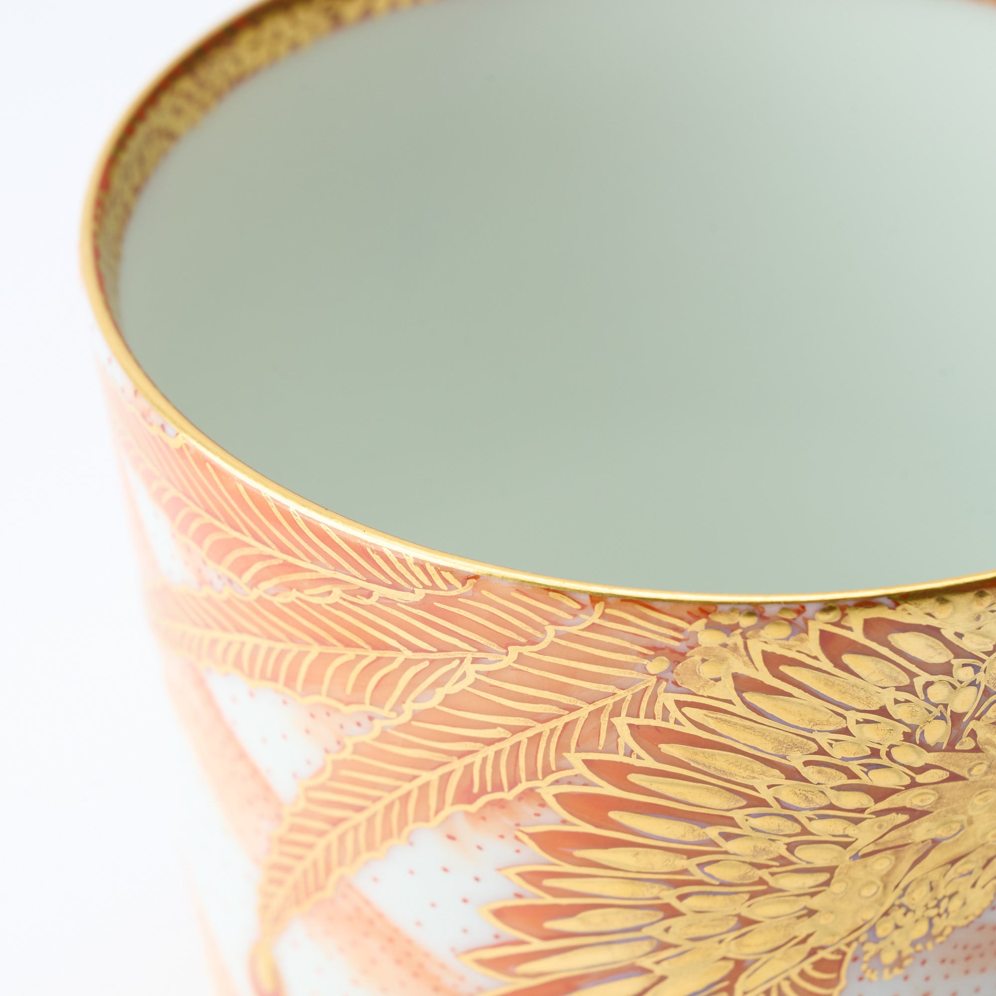 Kinrande Dragon & Phoenix Cup Pair - JAPAN KUTANI SHOP