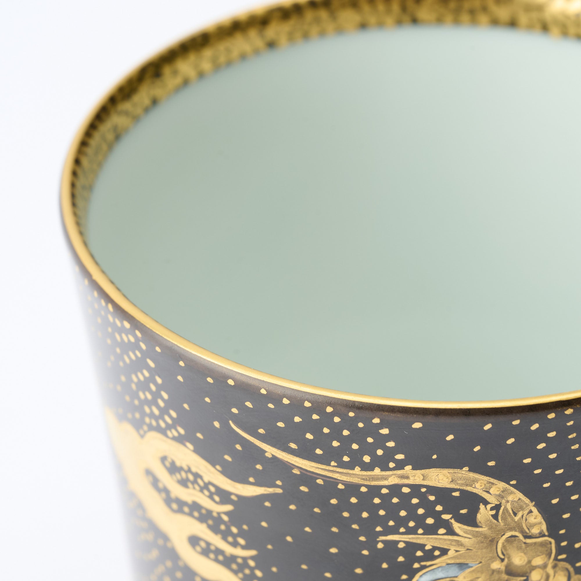 Kinrande Dragon & Phoenix Cup Pair - JAPAN KUTANI SHOP