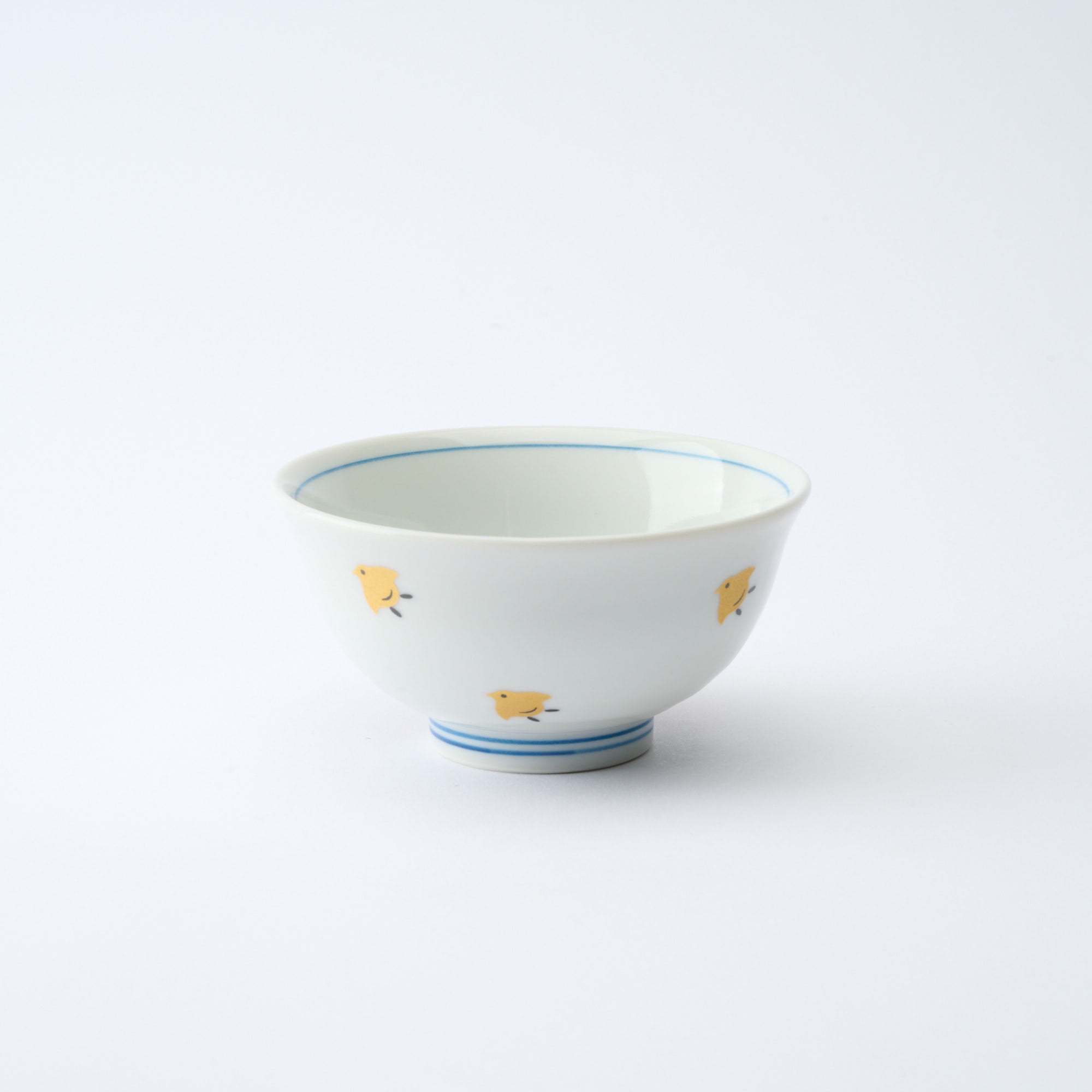 Waves and Birds Japanese Rice Bowl Pair - JAPAN KUTANI SHOP