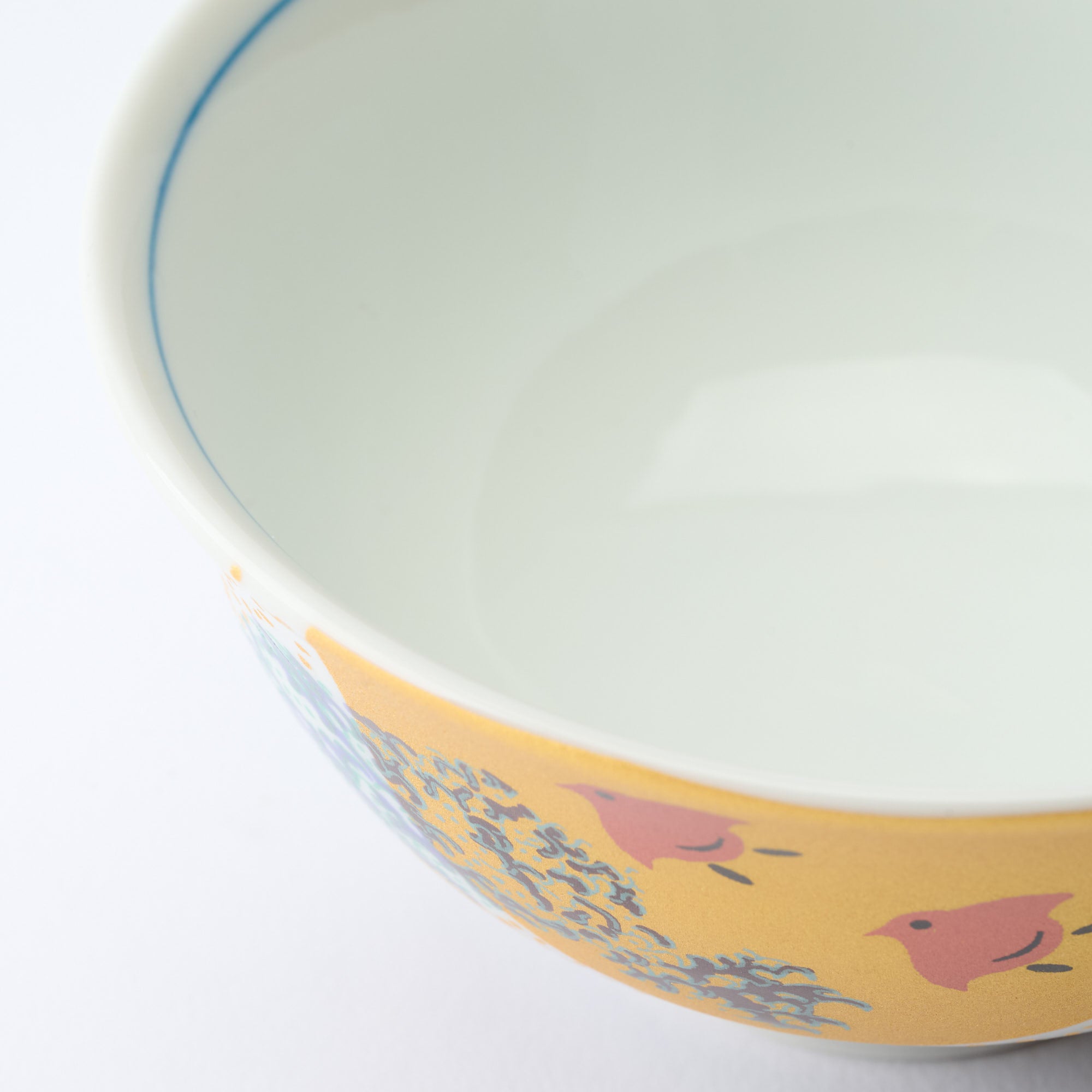 Waves and Birds Japanese Rice Bowl Pair - JAPAN KUTANI SHOP