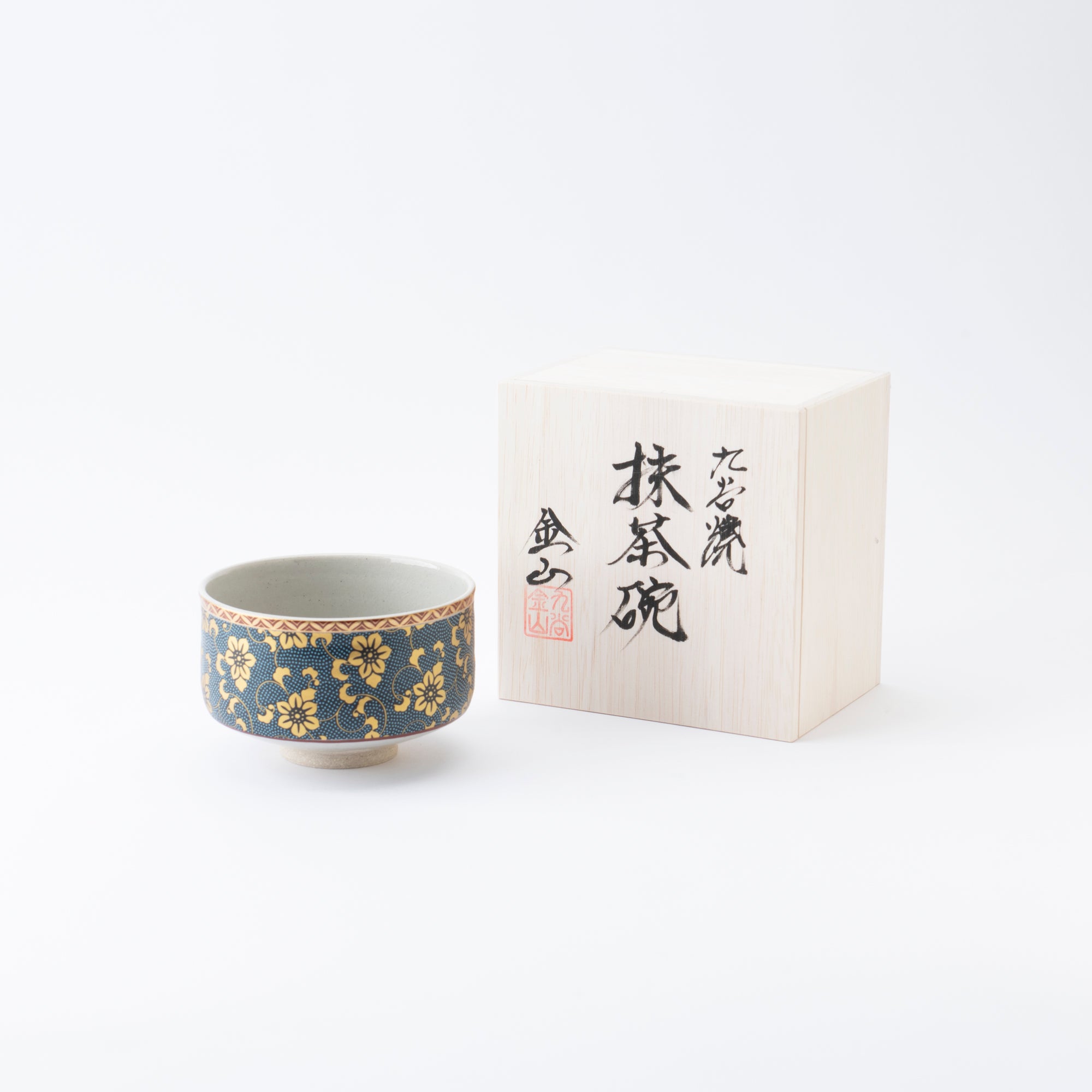 Clematis Chibu Matcha Bowl - JAPAN KUTANI SHOP
