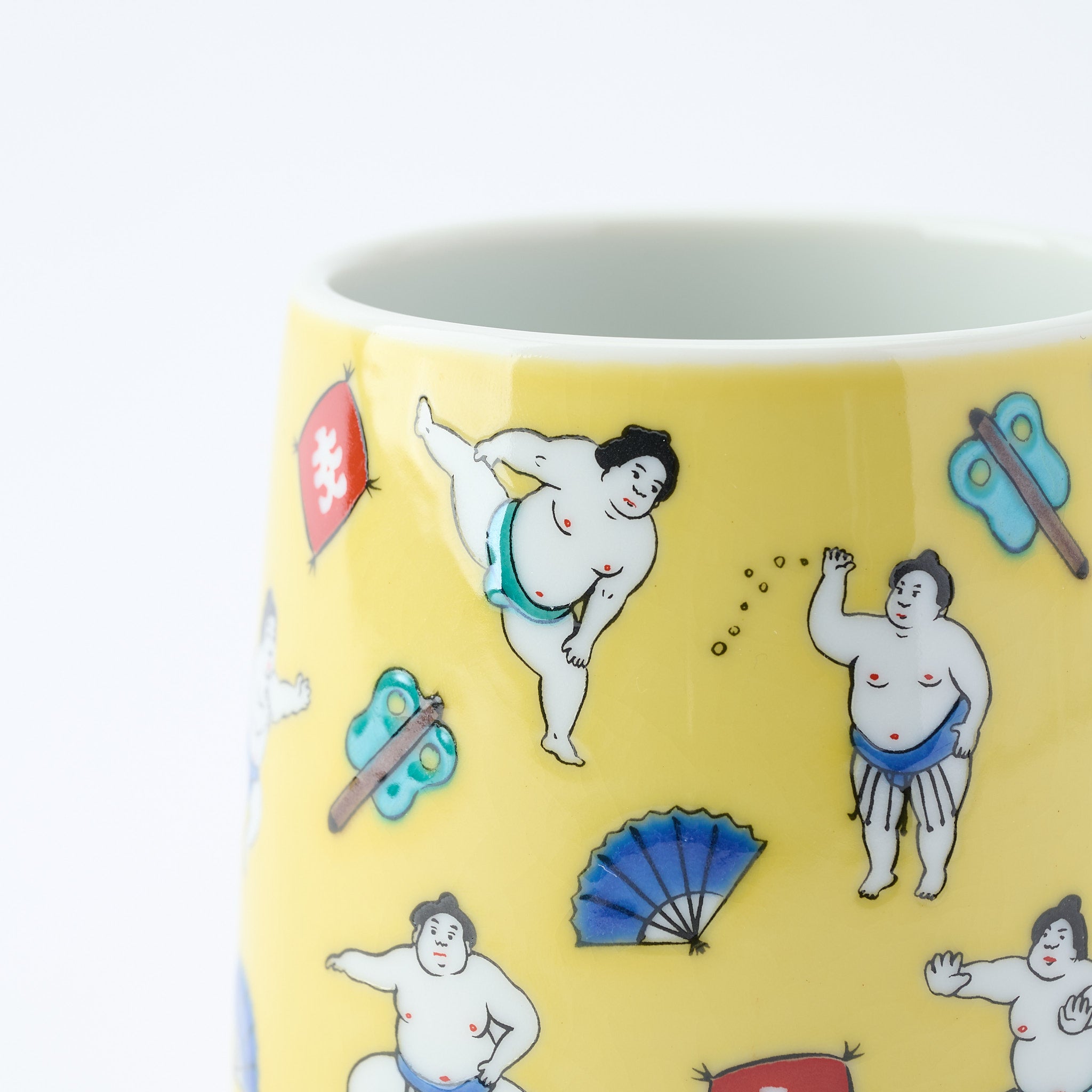 Sumo Practice Mug - JAPAN KUTANI SHOP