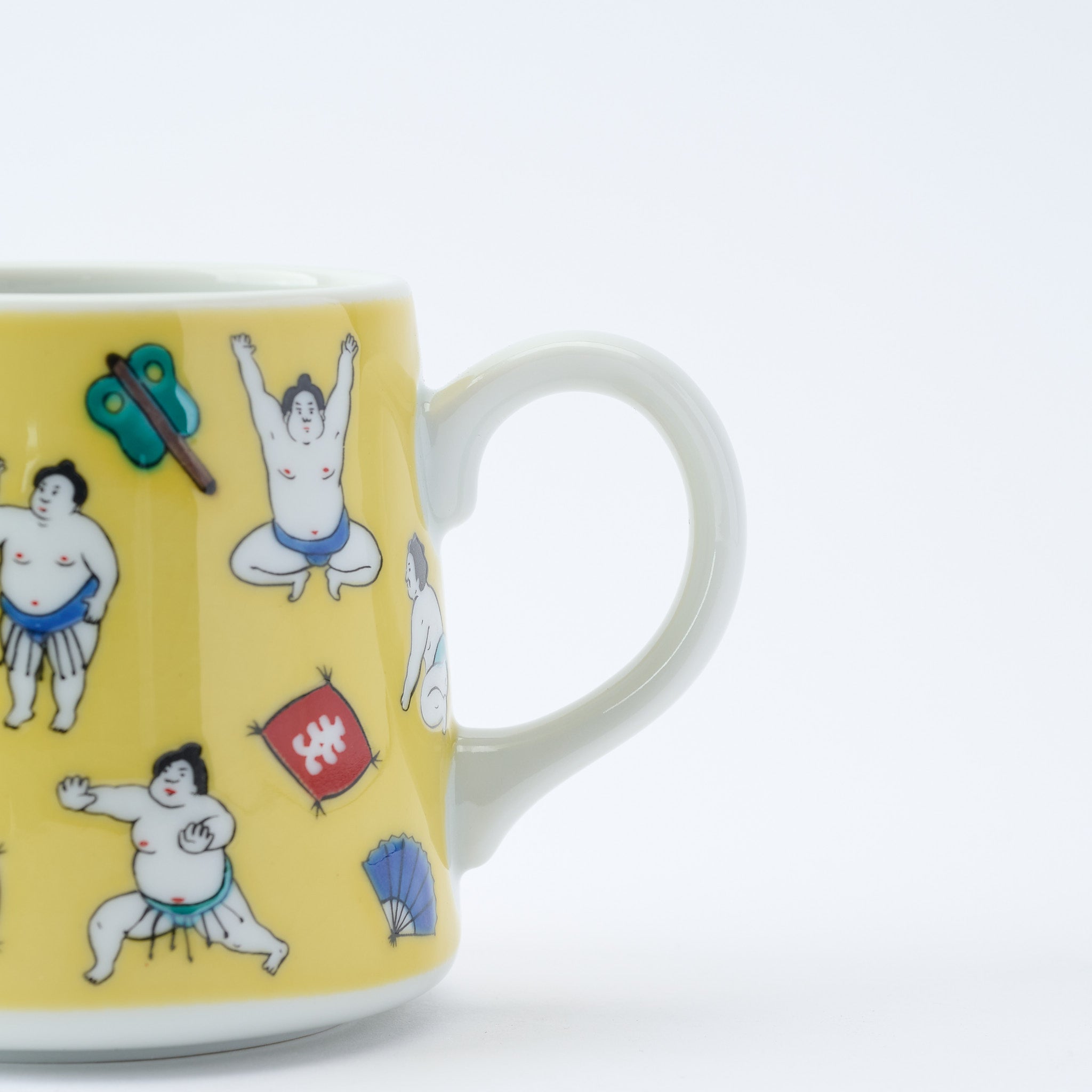 Sumo Practice Mug - JAPAN KUTANI SHOP