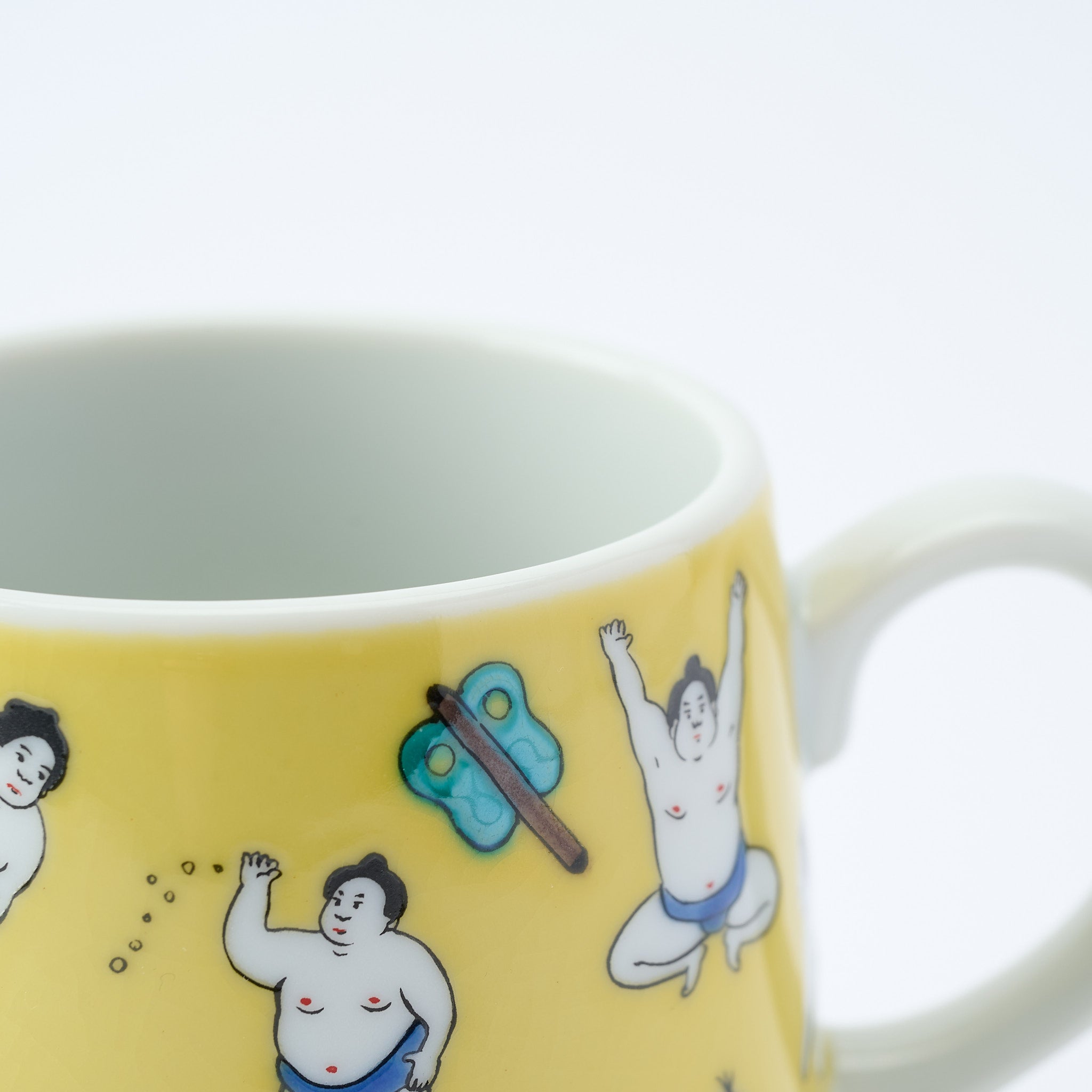 Sumo Practice Mug - JAPAN KUTANI SHOP