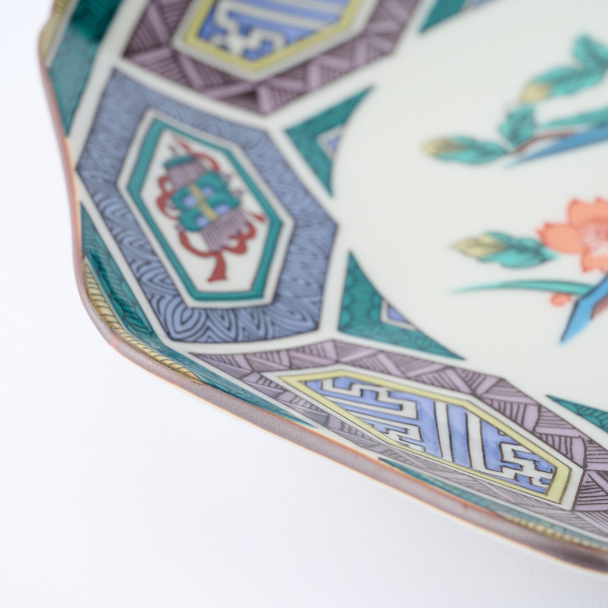 Auspicious Birds and Flowers Side Plate Set - JAPAN KUTANI SHOP