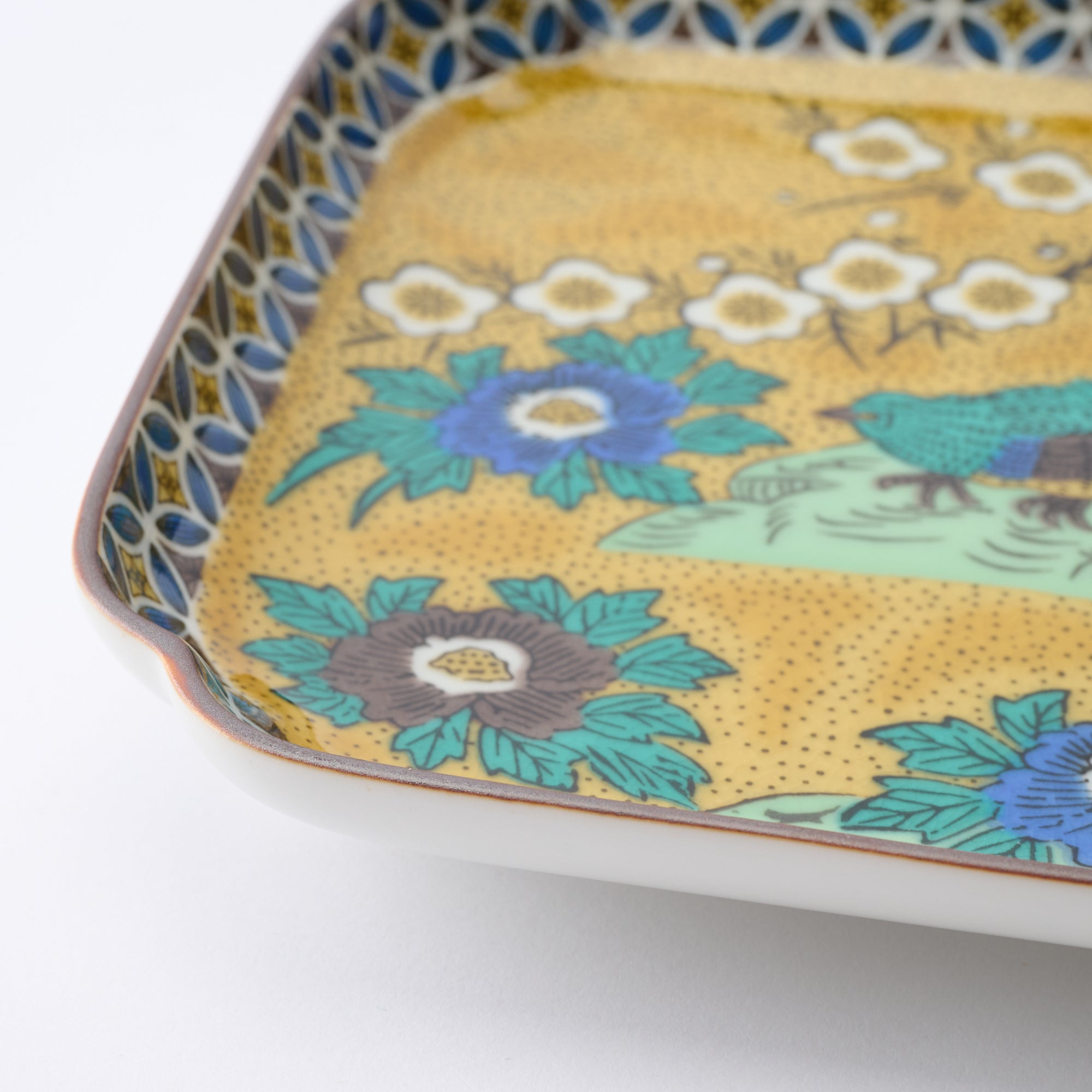 Yoshidaya Flower and Bird Side Plate Set - JAPAN KUTANI SHOP