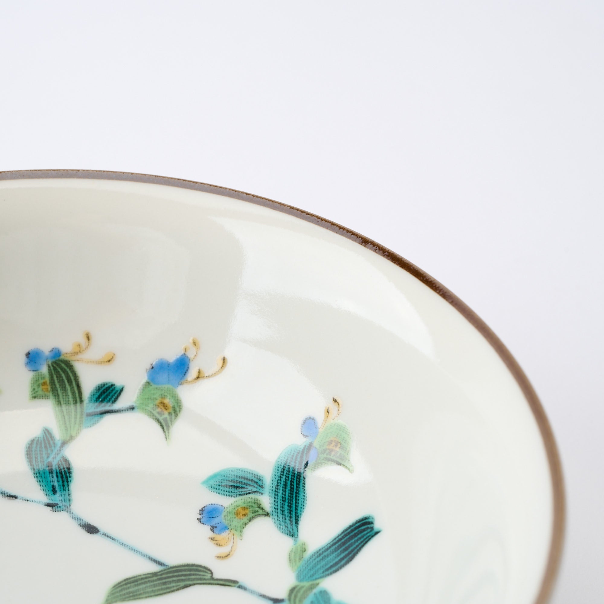 Seasonal Blossoms with Cat Medium Bowl Set - JAPAN KUTANI SHOP