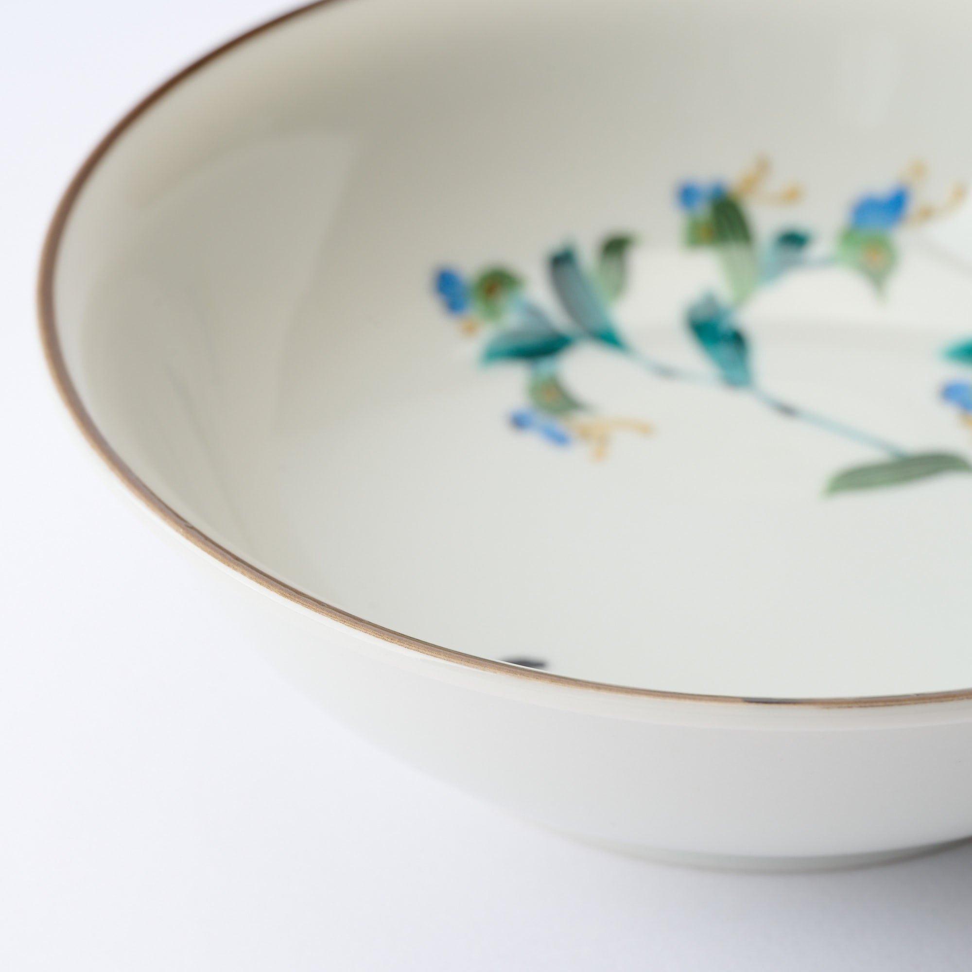 Seasonal Blossoms with Cat Medium Bowl Set - JAPAN KUTANI SHOP