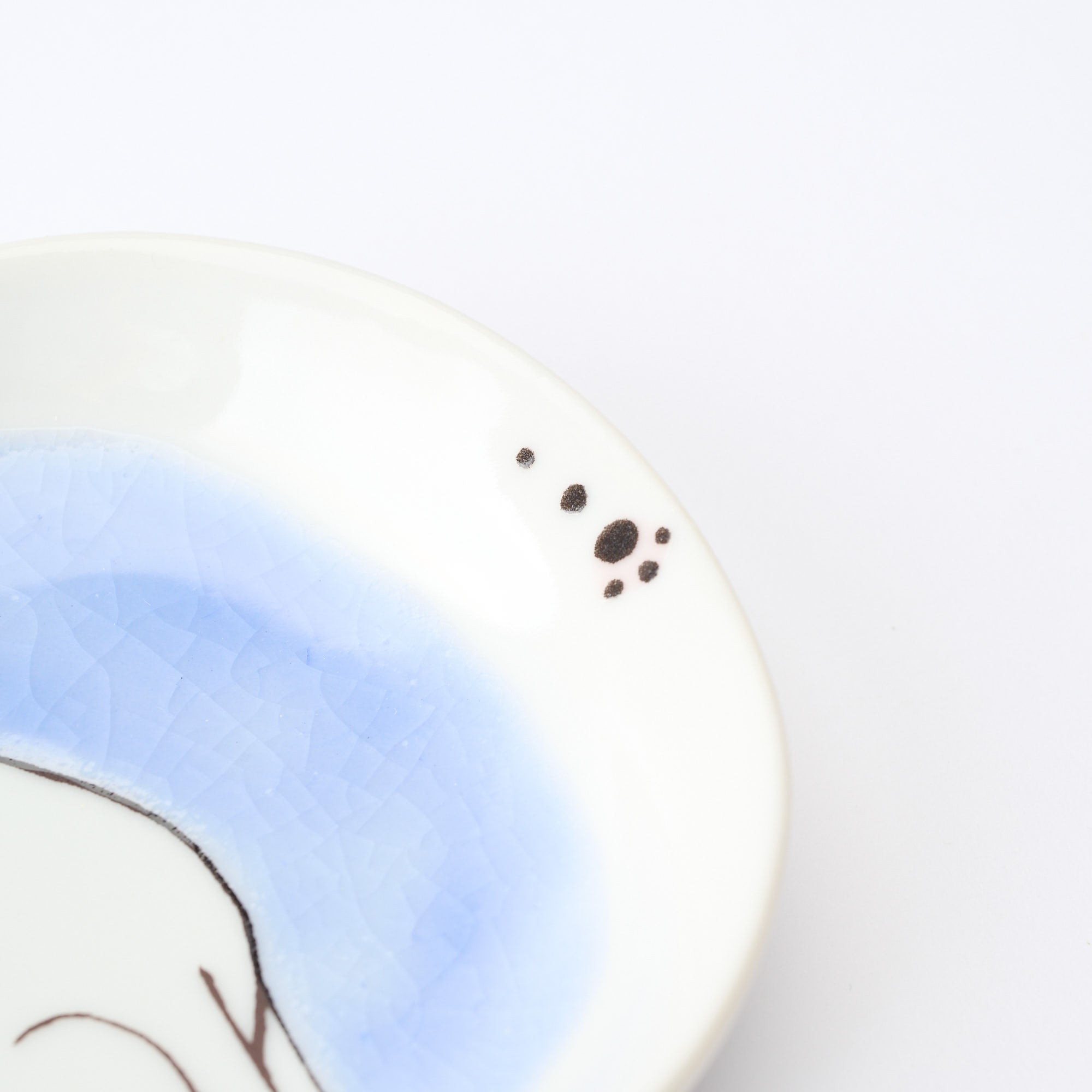 White Cat Pastel Side Plate Set - JAPAN KUTANI SHOP