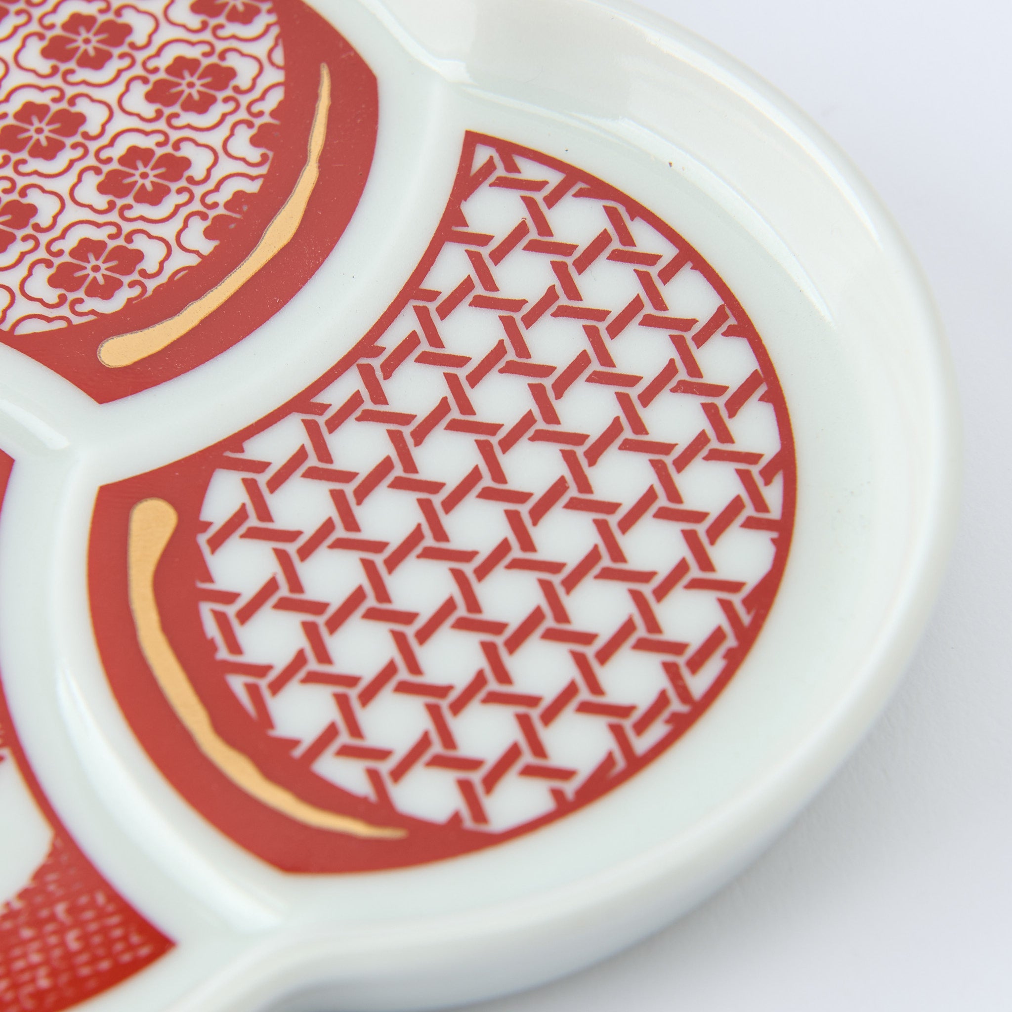 Auspicious Tomoe SIde Plate Set - JAPAN KUTANI SHOP