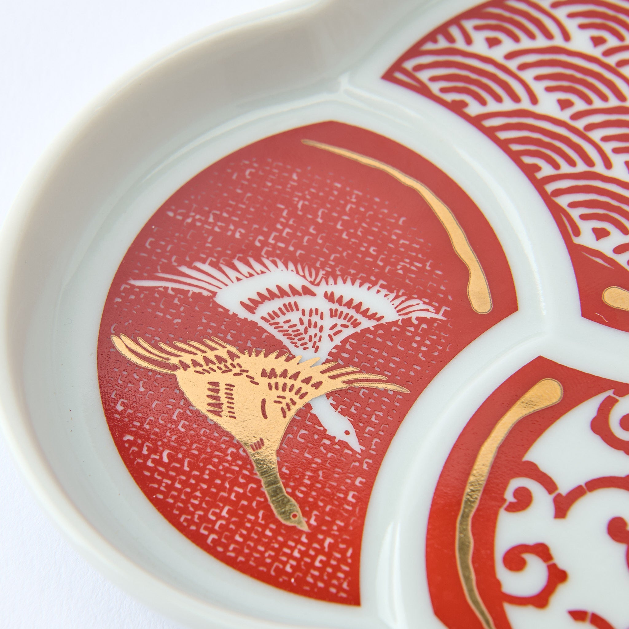 Auspicious Tomoe SIde Plate Set - JAPAN KUTANI SHOP