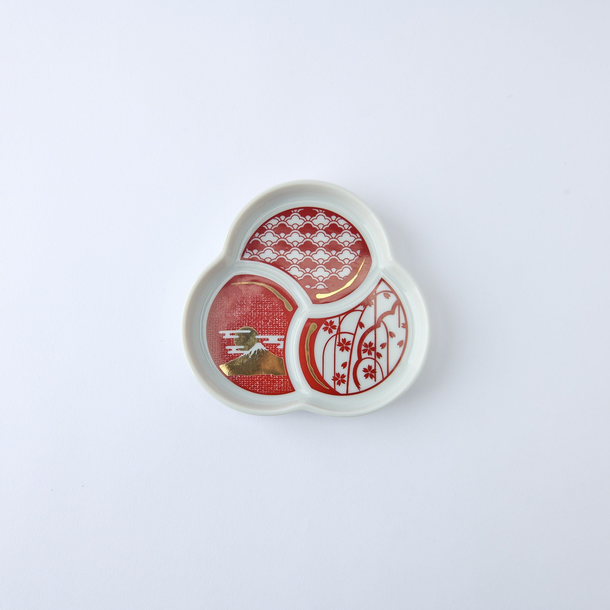 Auspicious Tomoe SIde Plate Set - JAPAN KUTANI SHOP