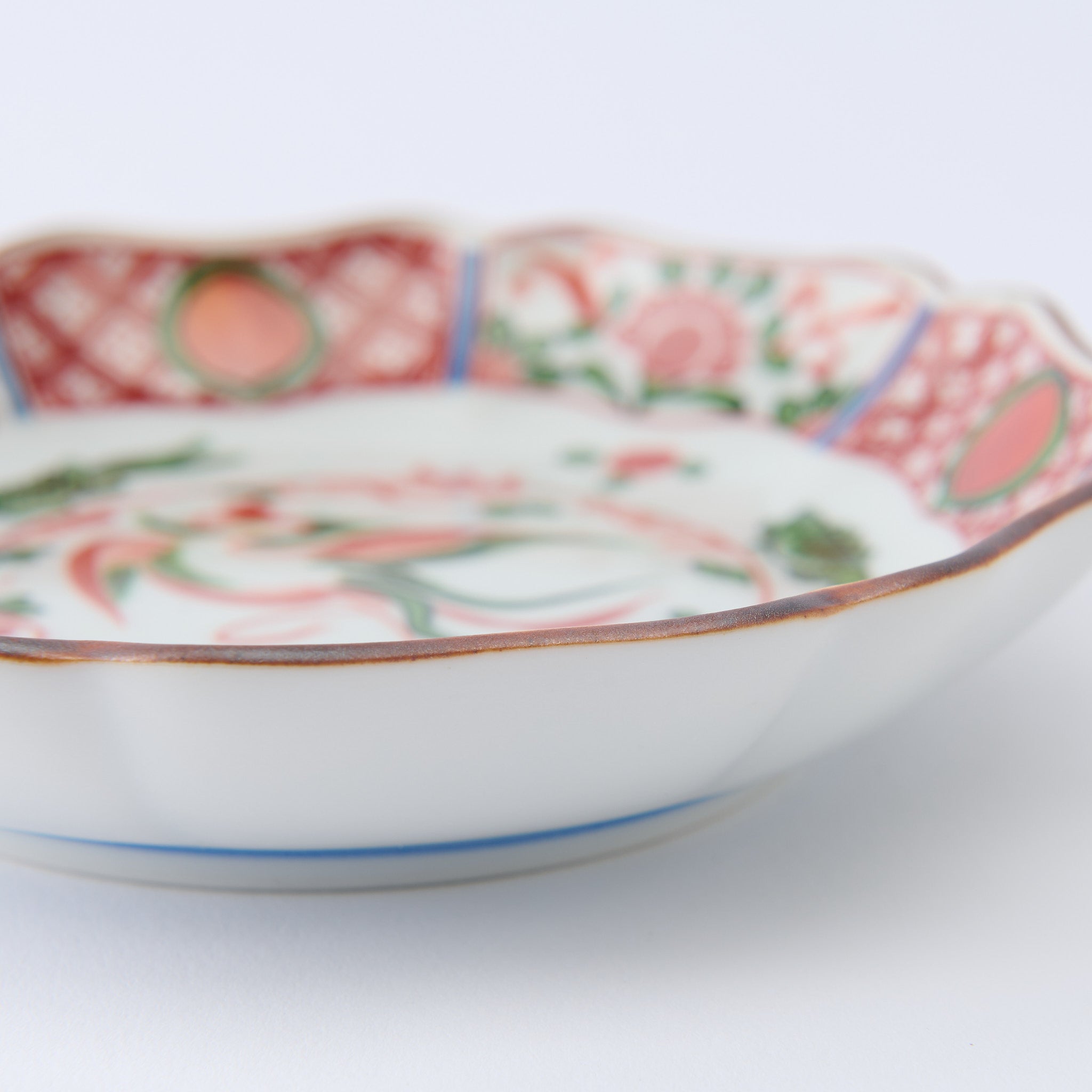 Akae Phoenix Side Plate Set - JAPAN KUTANI SHOP