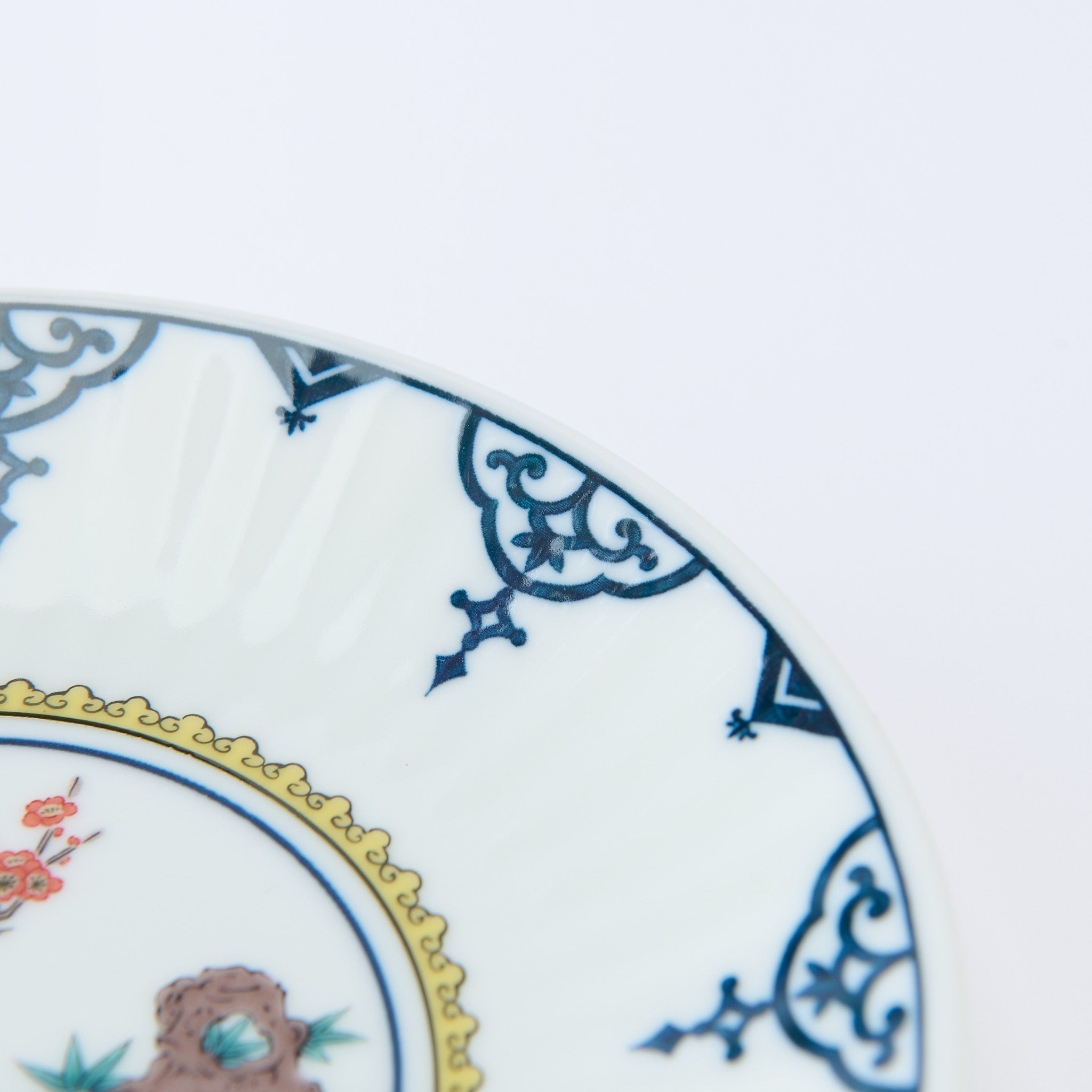 Ko-Kutani Flower and Bird Side Plate Set - JAPAN KUTANI SHOP