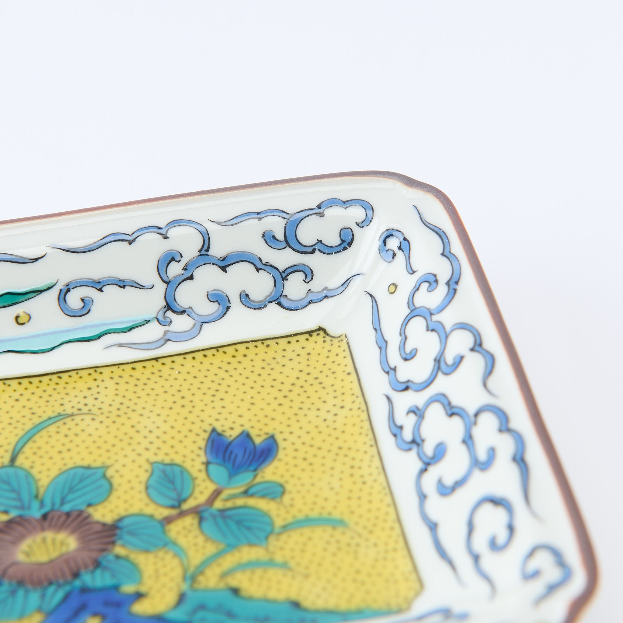 Yoshidaya Phoenix Design Rectangular Dinner Plate Set - JAPAN KUTANI SHOP