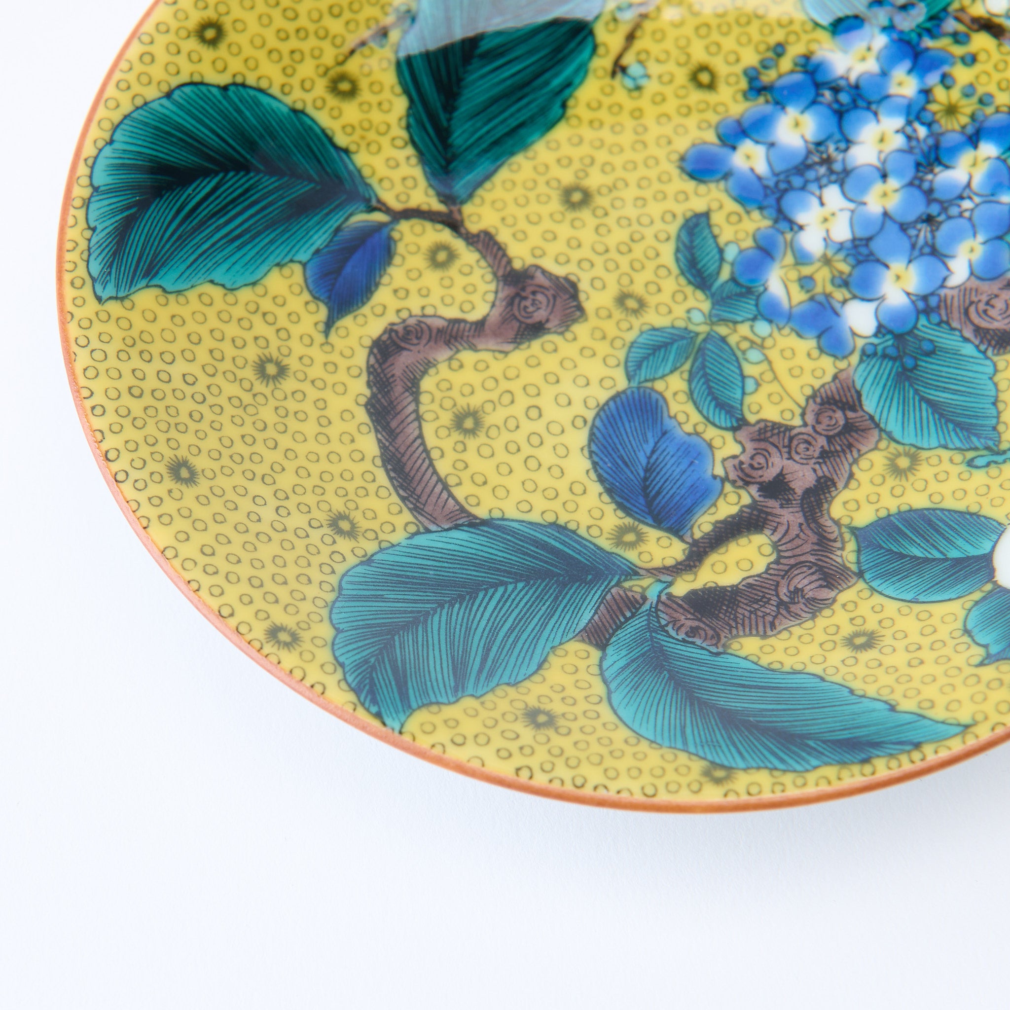 Yoshidaya Hydrangea Sauce Plate Set - JAPAN KUTANI SHOP