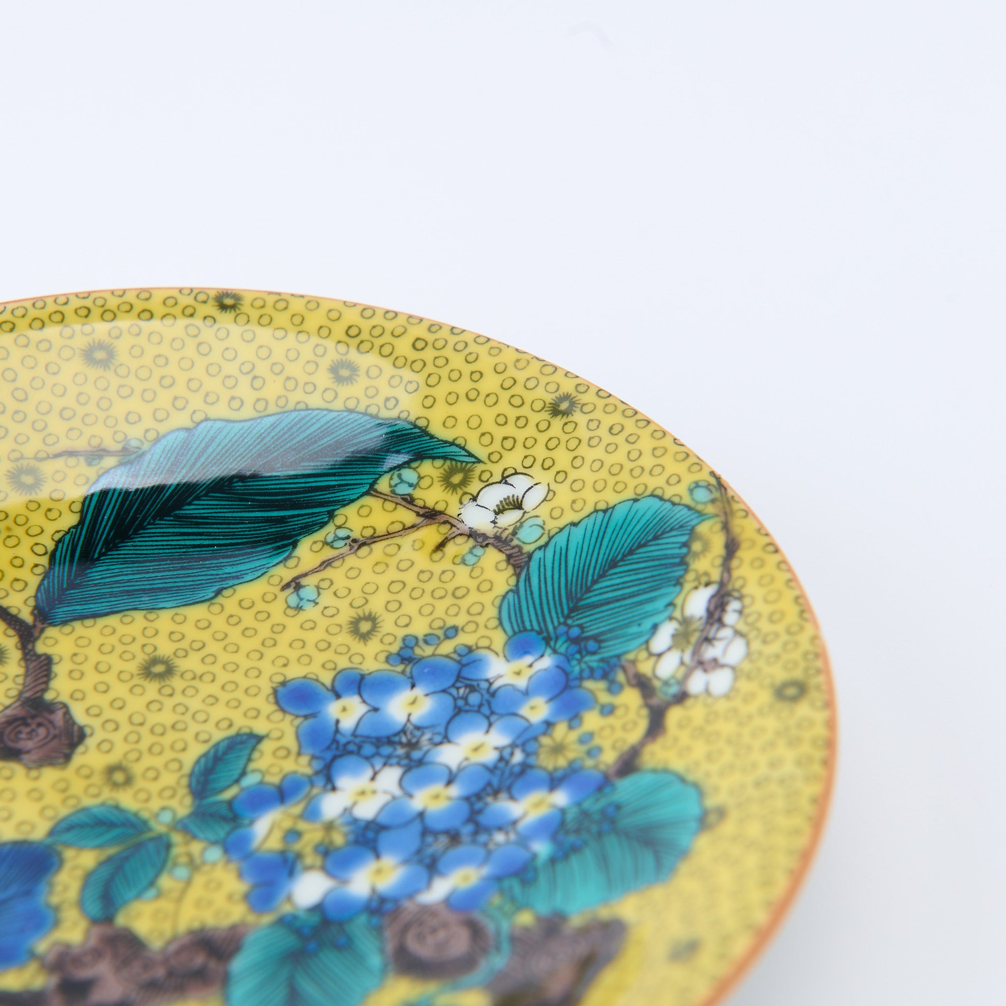 Yoshidaya Hydrangea Sauce Plate Set - JAPAN KUTANI SHOP