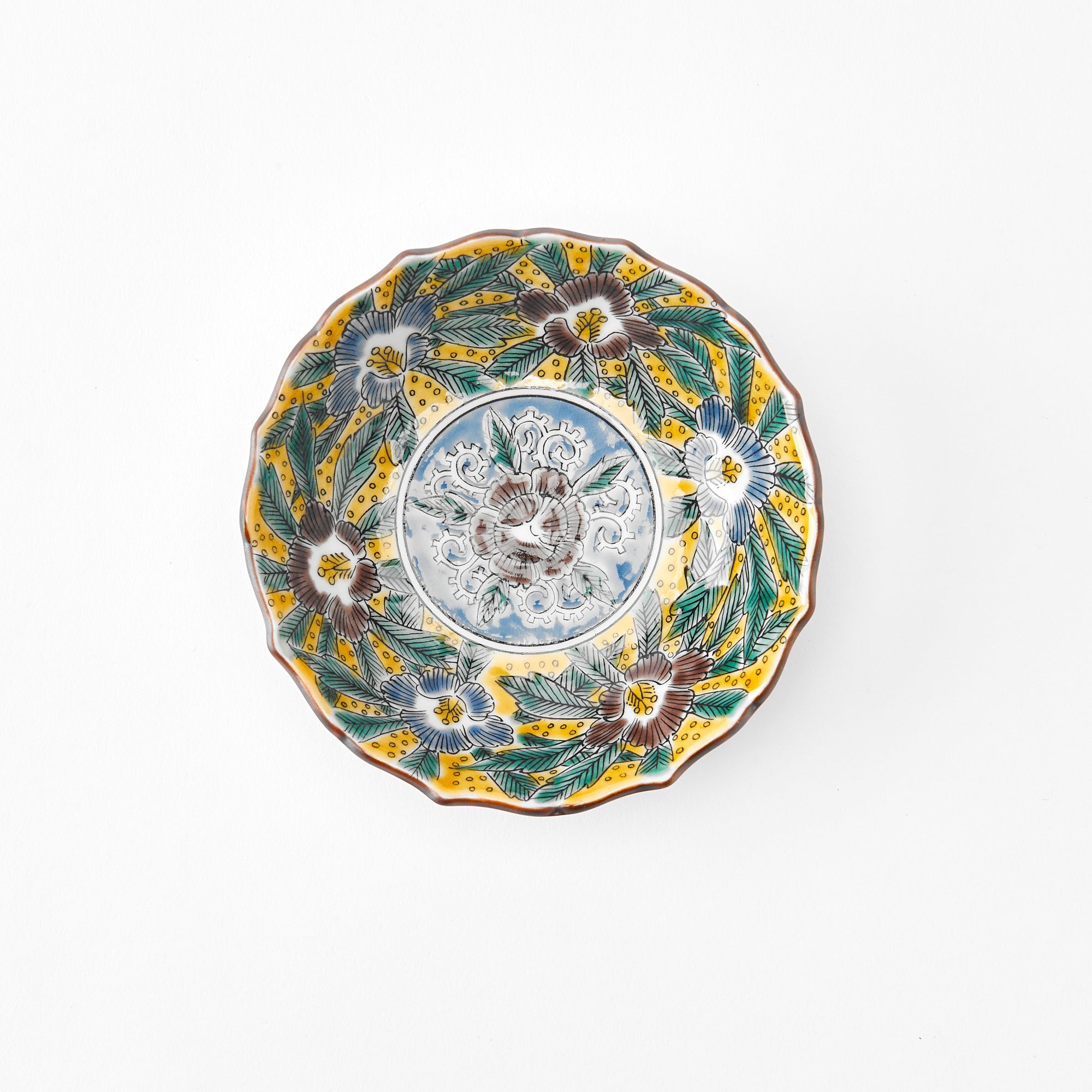 Yoshidaya Lush Floral Kobachi Small Bowl Set - JAPAN KUTANI SHOP