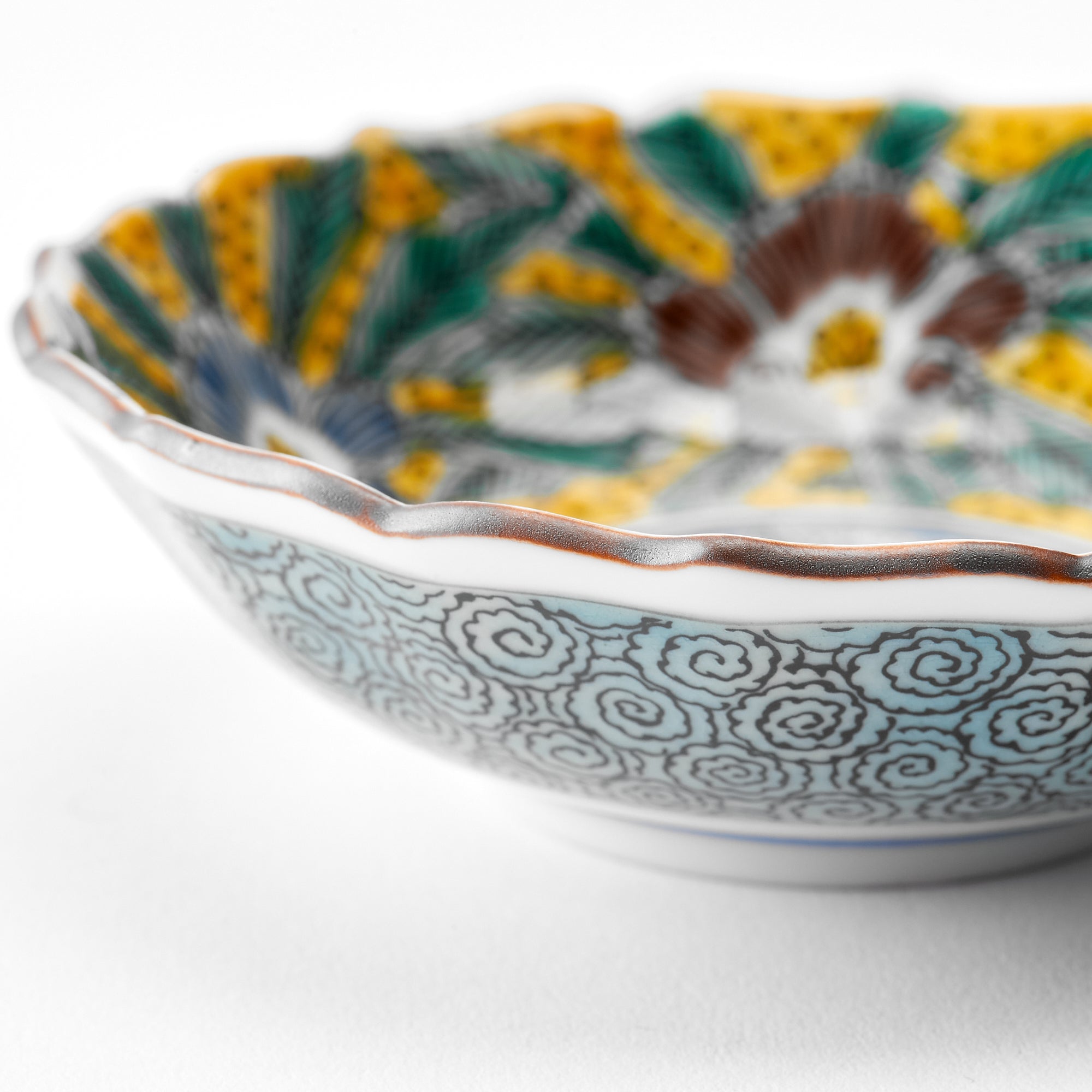 Yoshidaya Lush Floral Kobachi Small Bowl Set - JAPAN KUTANI SHOP