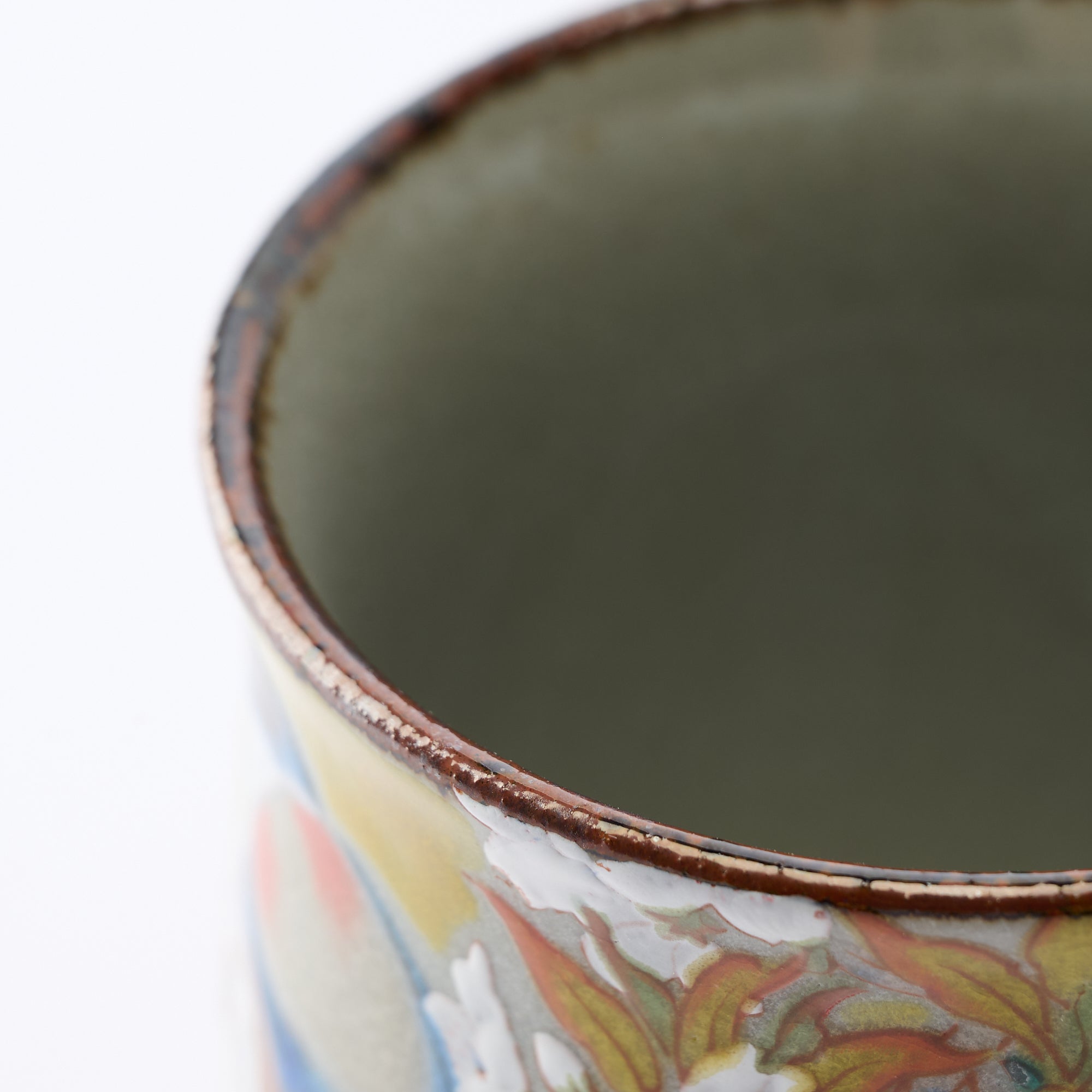 組湯呑 吉田屋山桜に鳥 - JAPAN KUTANI SHOP