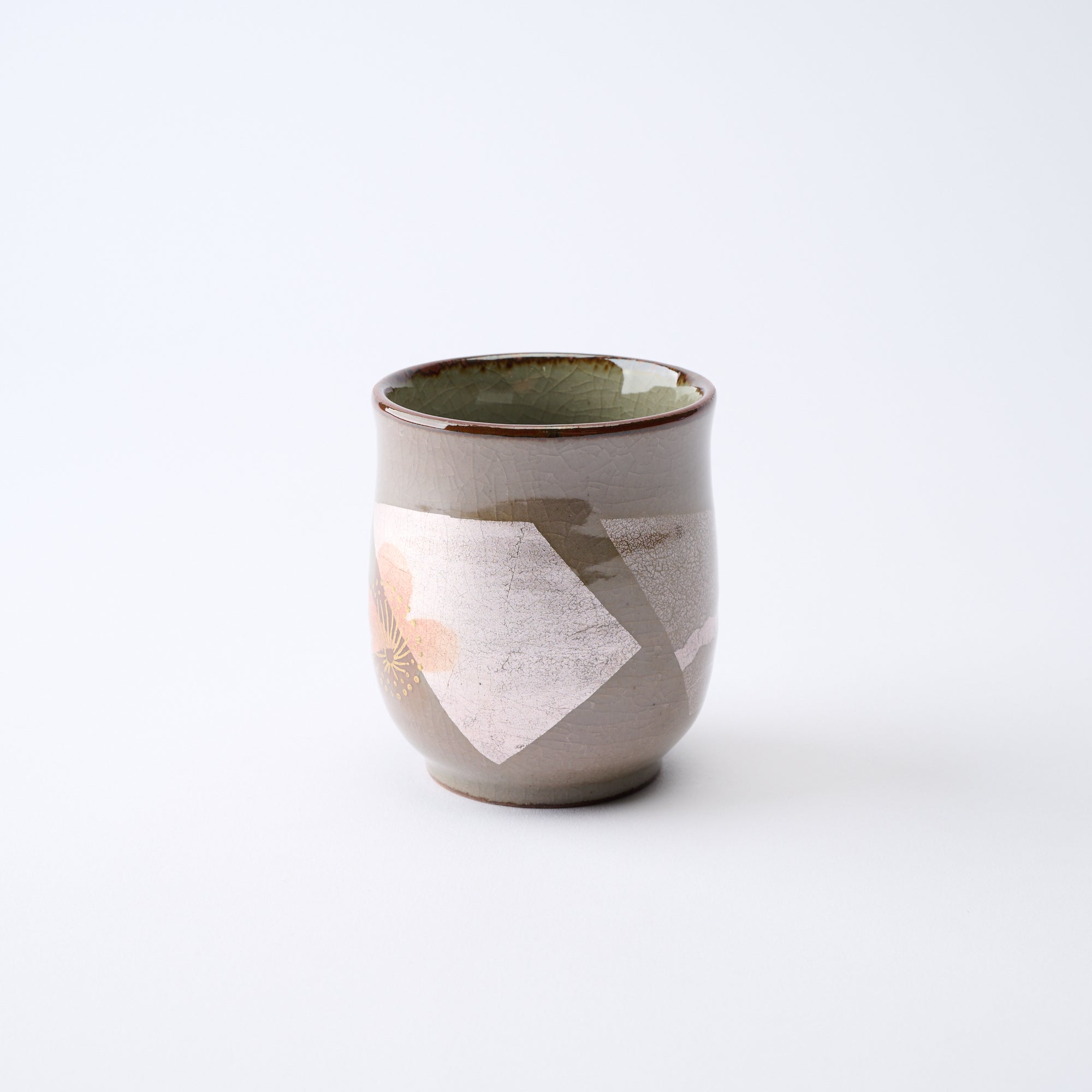 組湯呑 銀彩金梅 - JAPAN KUTANI SHOP