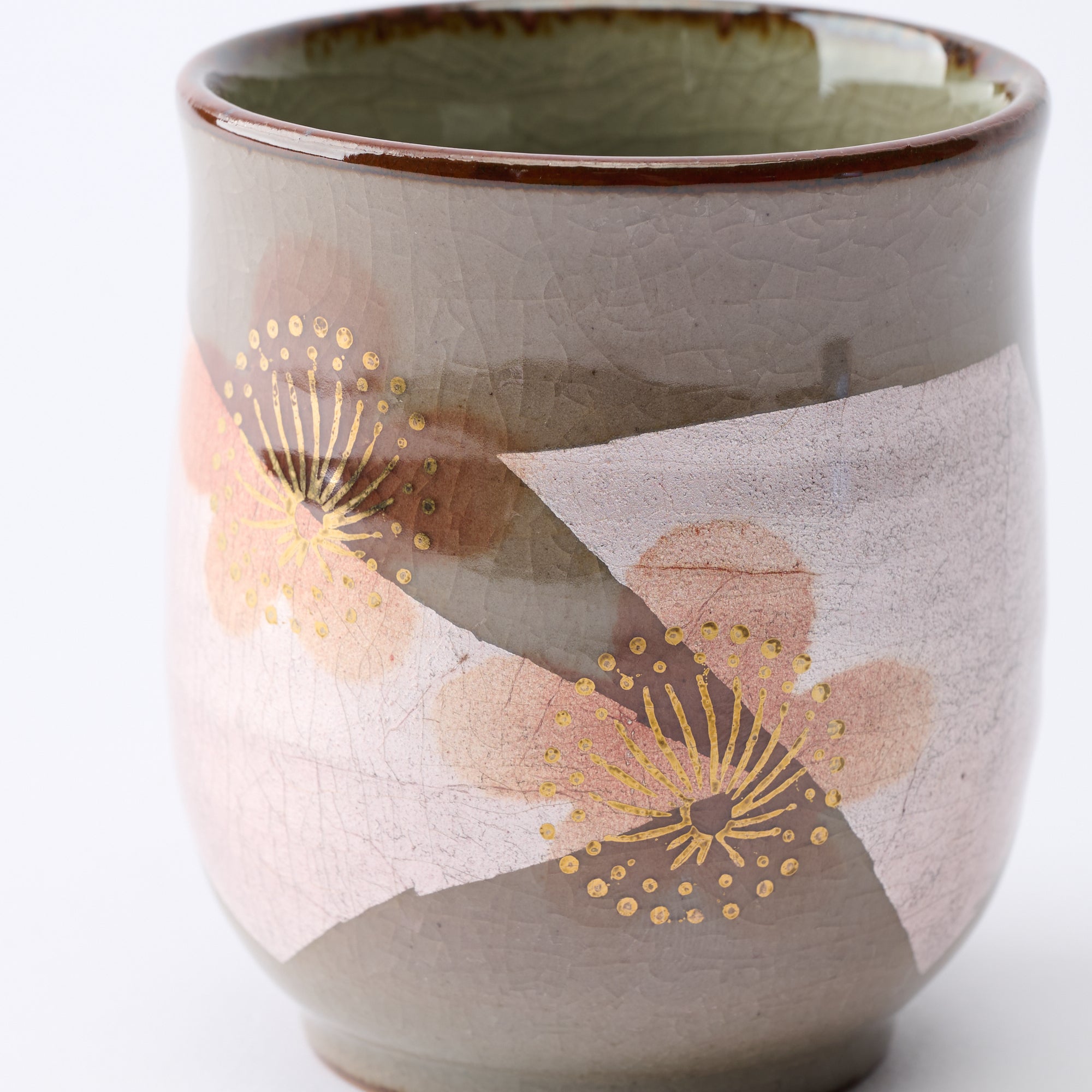 組湯呑 銀彩金梅 - JAPAN KUTANI SHOP