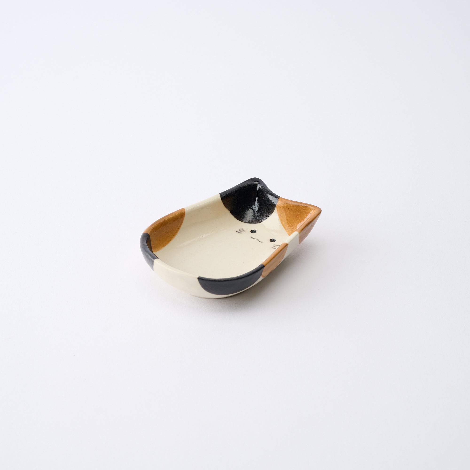 Cat Silhouette Sauce Plate - JAPAN KUTANI SHOP