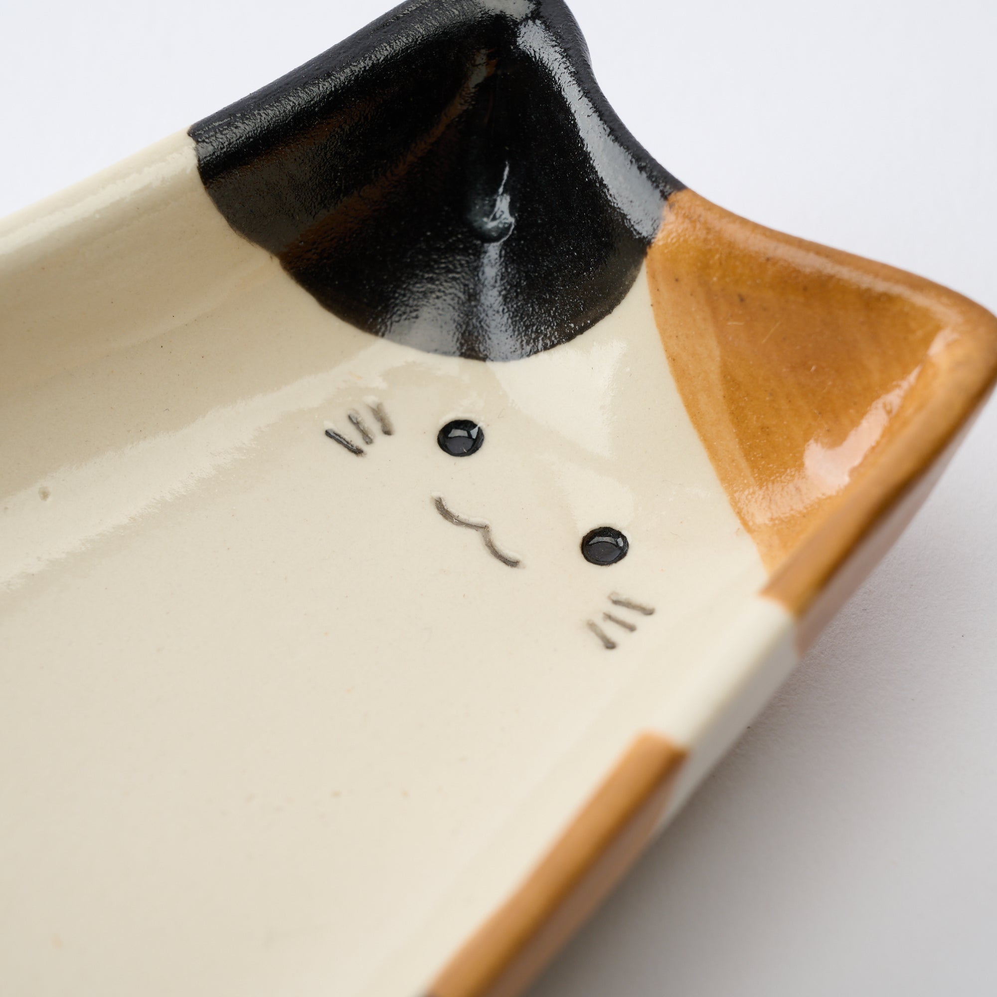 Cat Silhouette Sauce Plate - JAPAN KUTANI SHOP